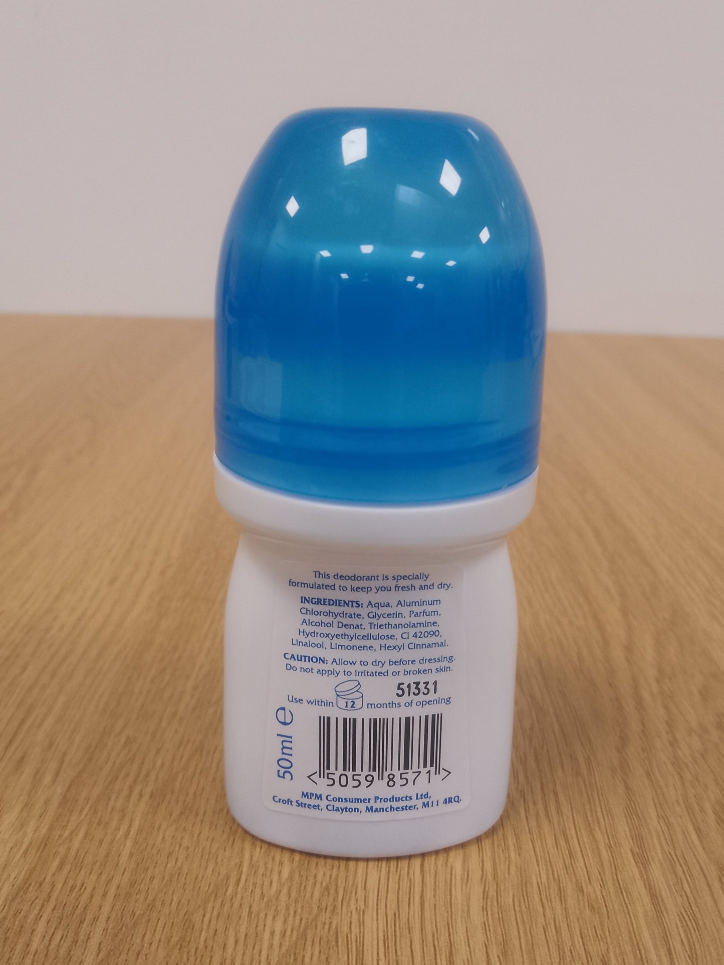Pampered Ice Blue Roll-on Anti-Perspirant 50ml