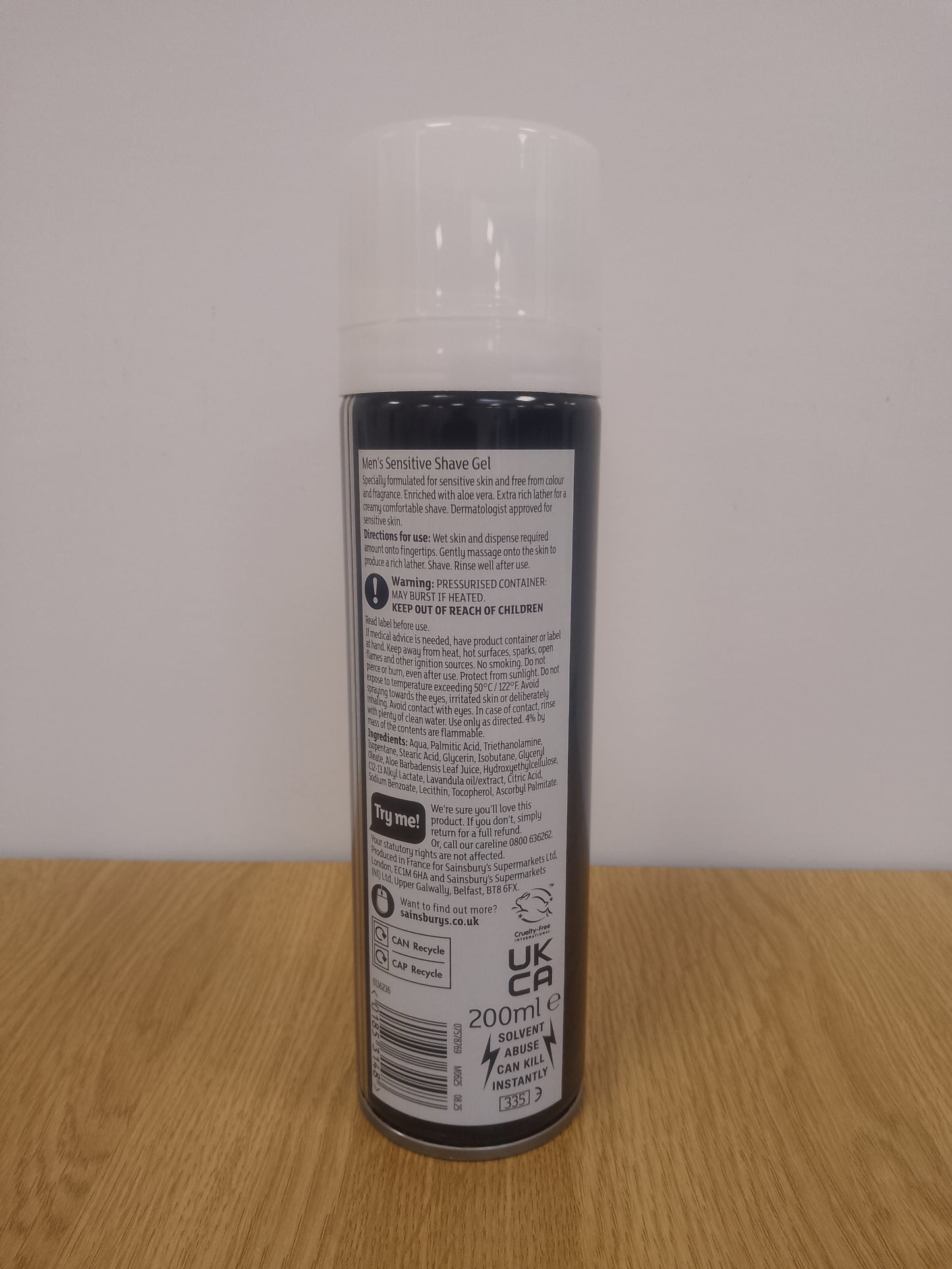 Men Advance Sensitive Shave Gel 200ml