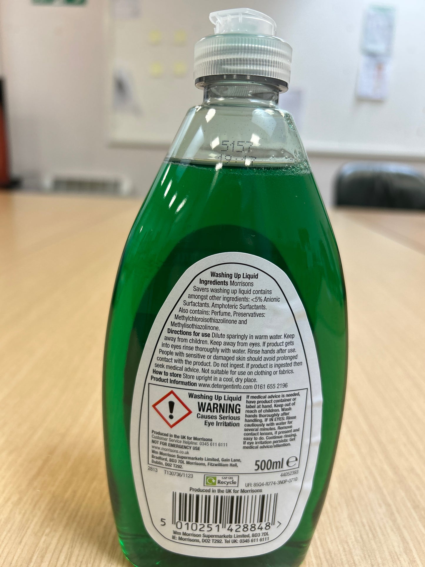 Morrisons Savers Washing Up Liquid 500ml