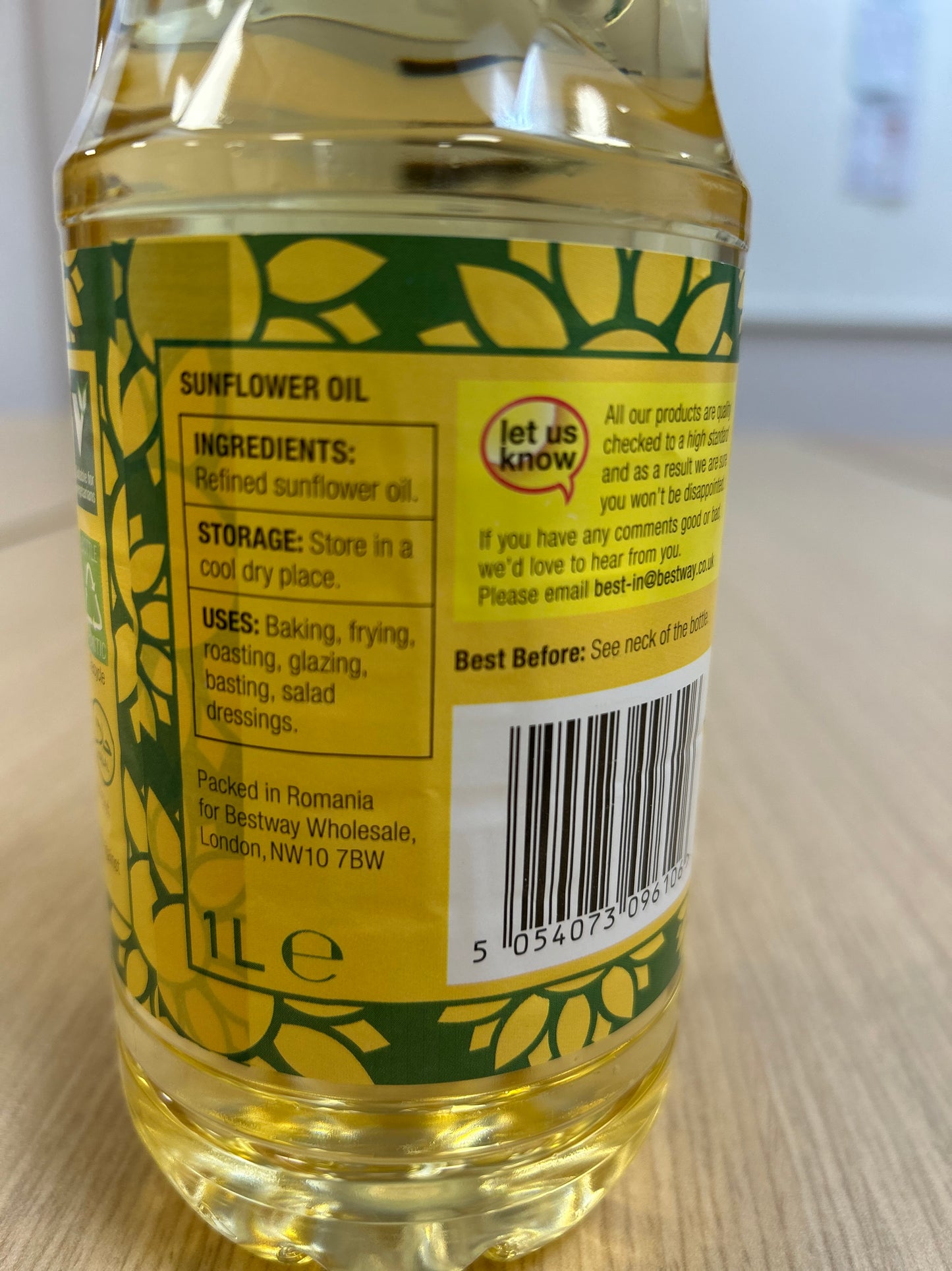 Best In Sunflower Oil 1L
