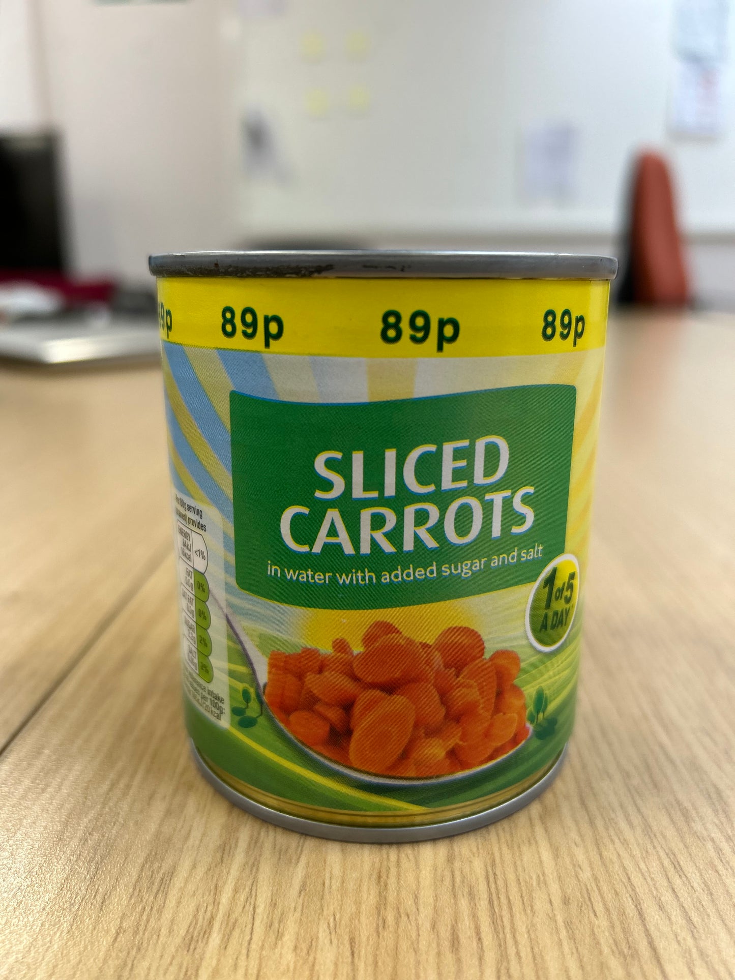 Sliced Carrots in water 300g