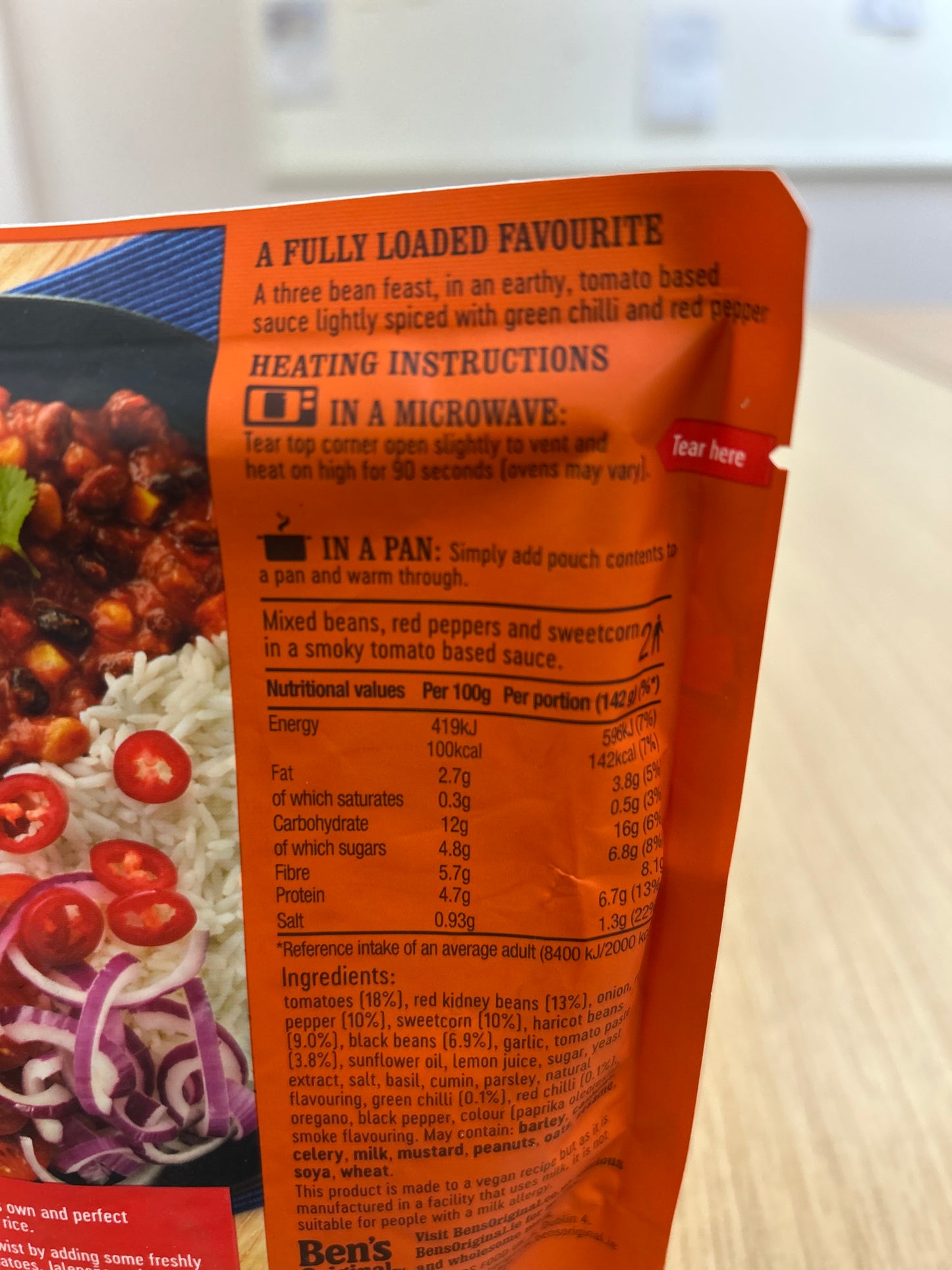 Bens Plant Powered Chilli Con Carne