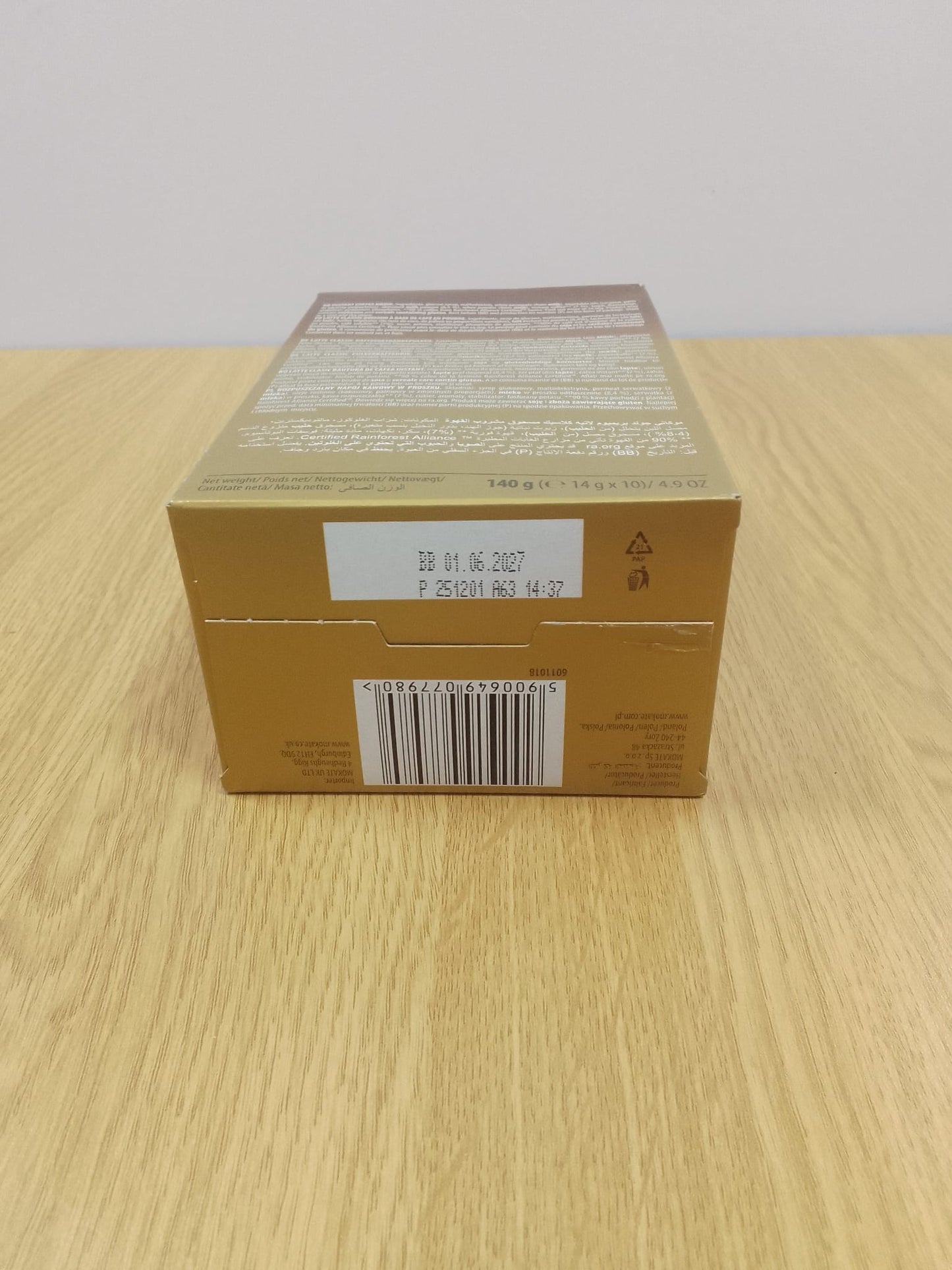 Mokatte Gold Latte 10 x 14g sachets