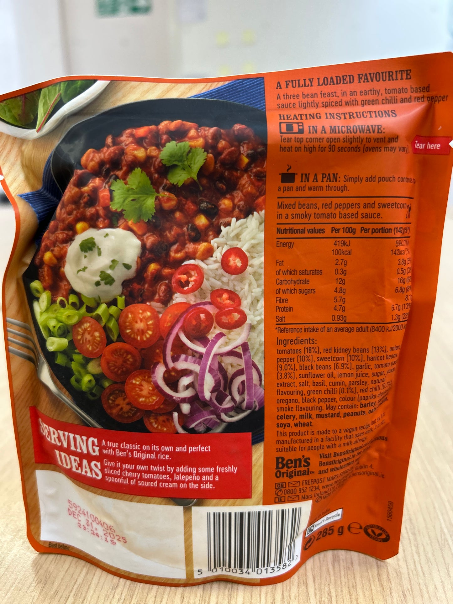 Bens Plant Powered Chilli Con Carne