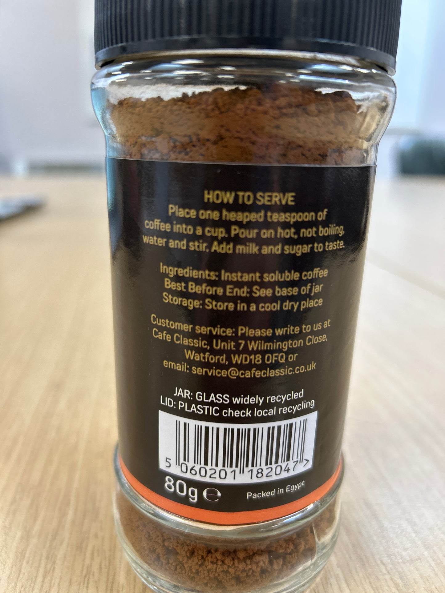 Cafe Classic Rich Roast Coffee 80g