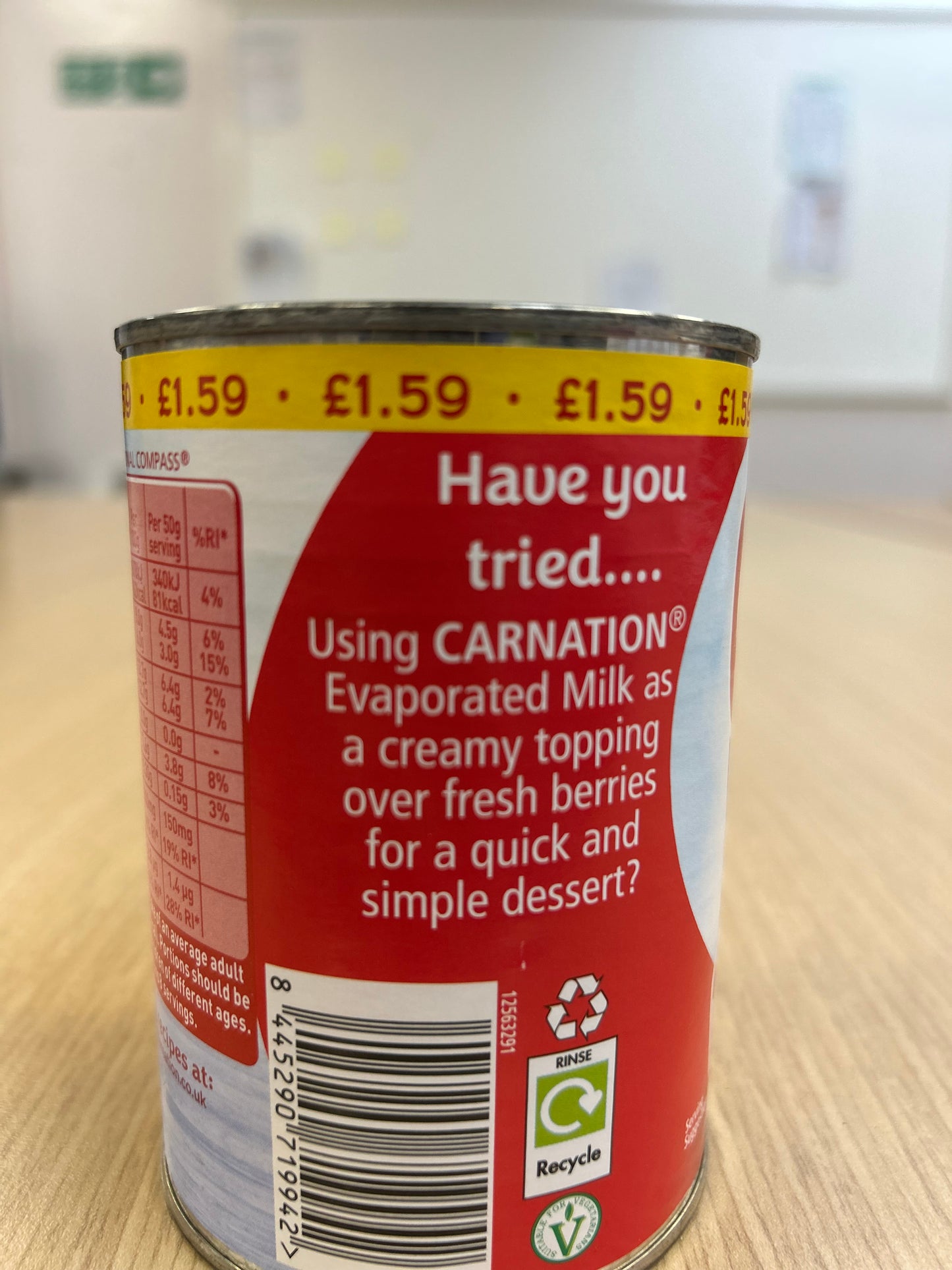 Nestle Carnation evaporated milk 410g