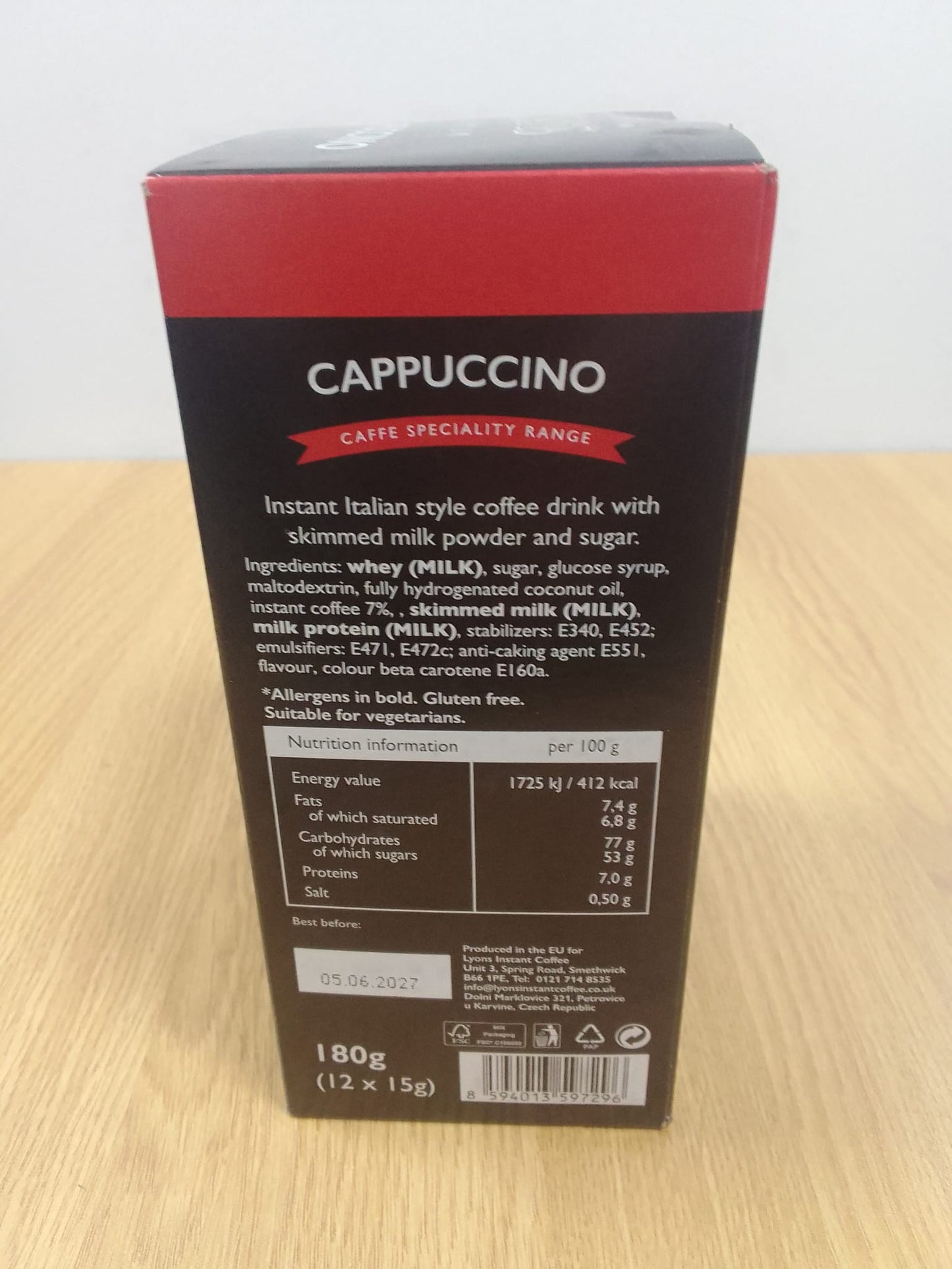 Lyons Cappuccino Sachets 10pk