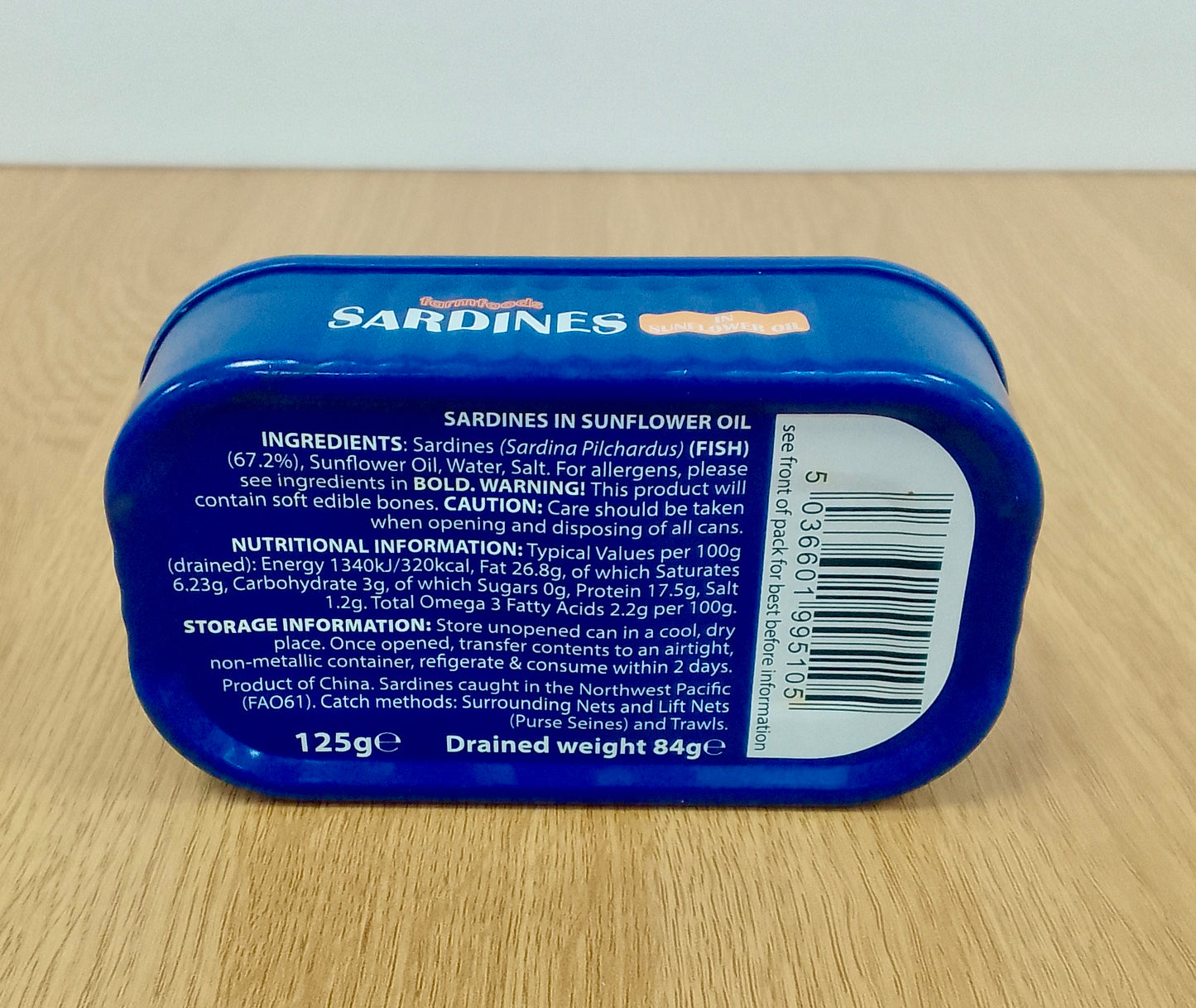 Sardines in Sunflower Oil 125g