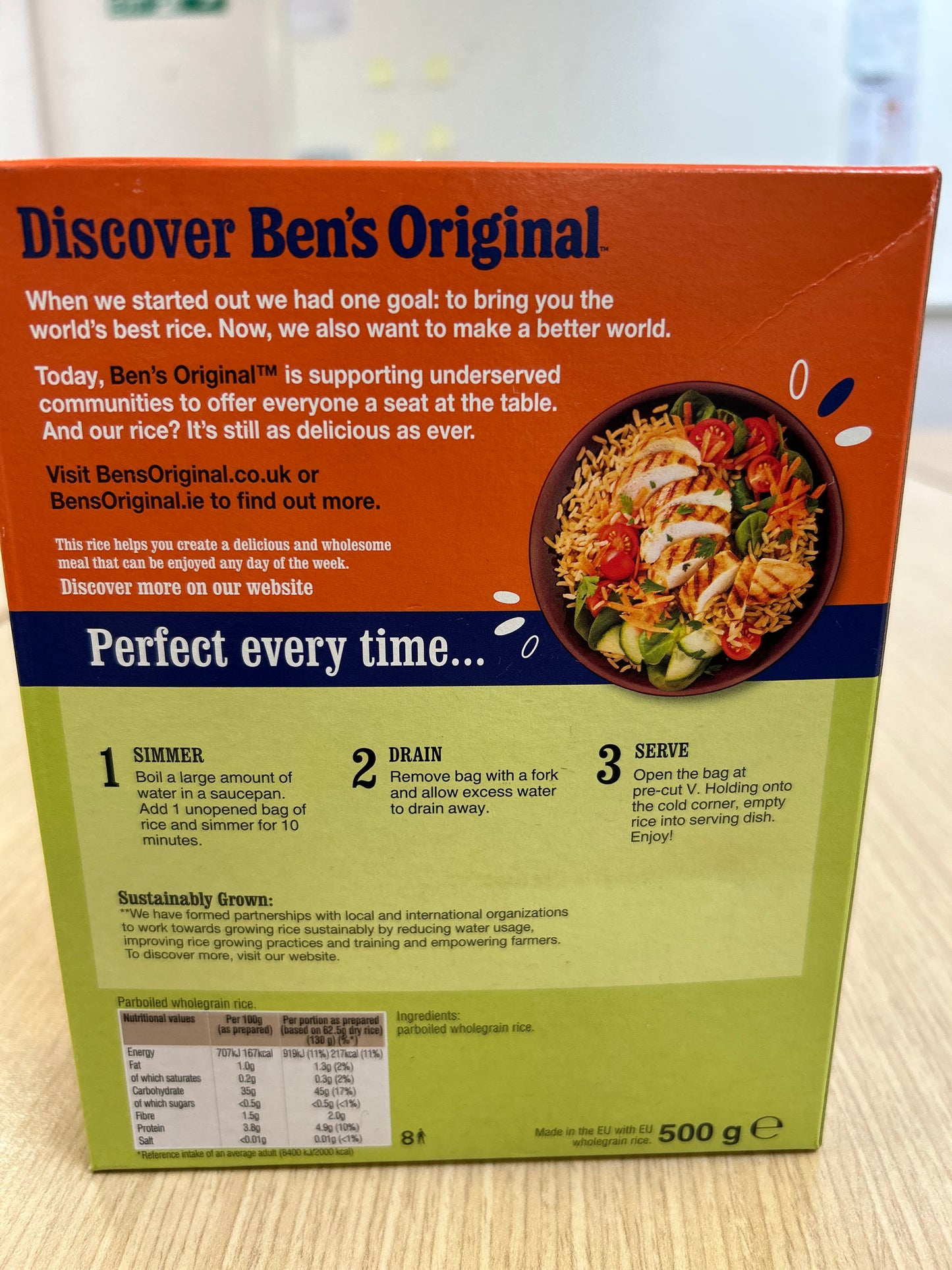 Bens Original Boil in bag wholegrain rice