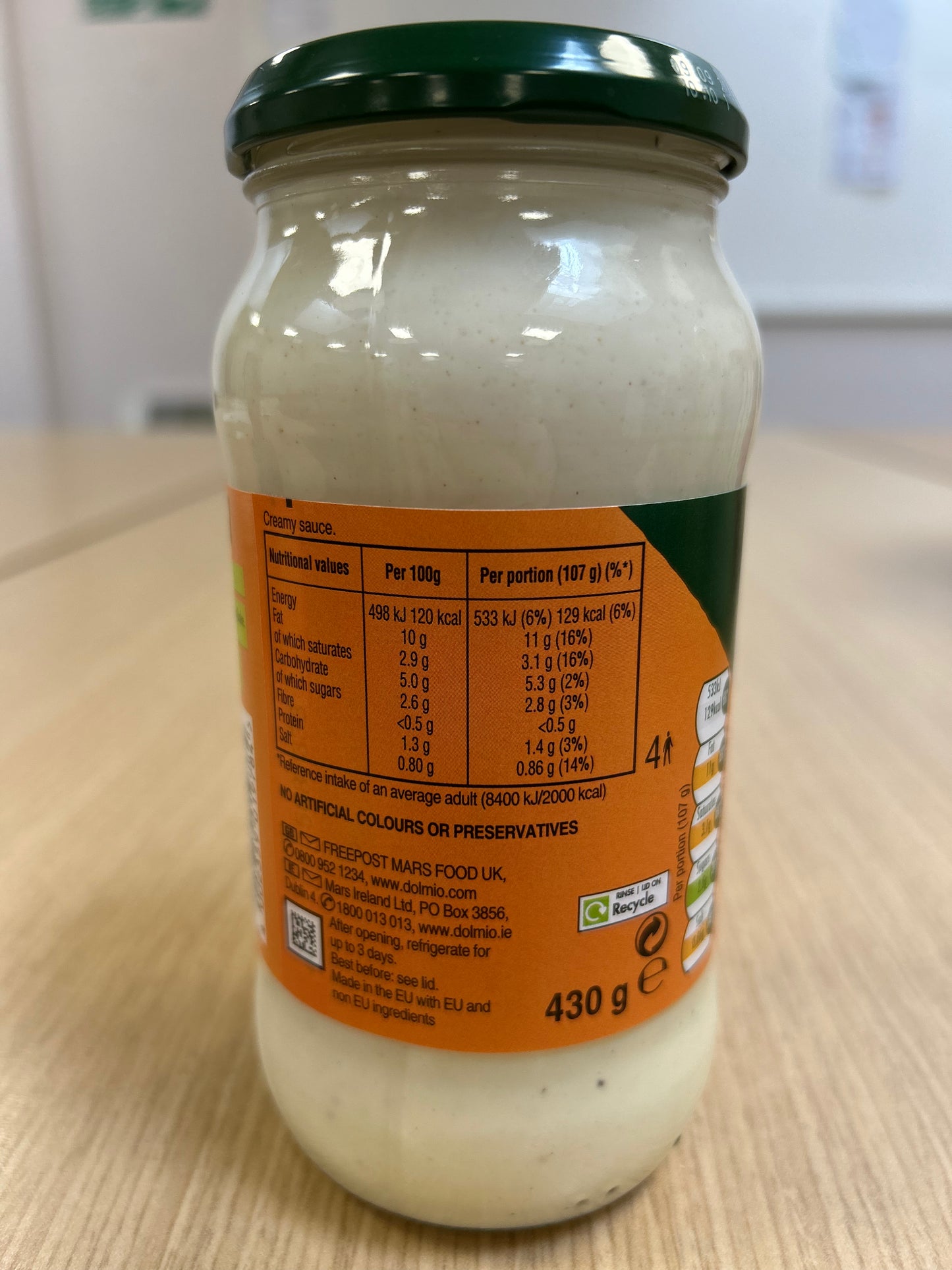 Dolmio Pasta Bake Carbonara Sauce