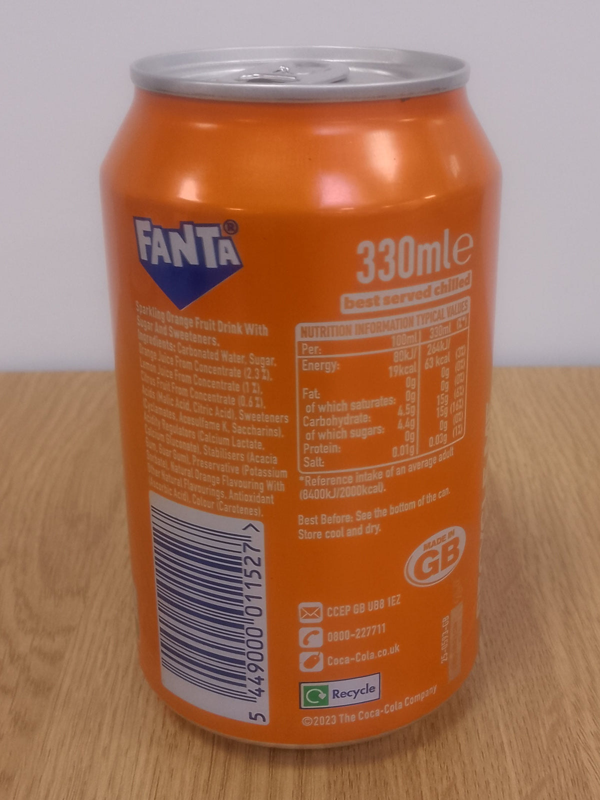 Fanta Orange Original Can 330ml