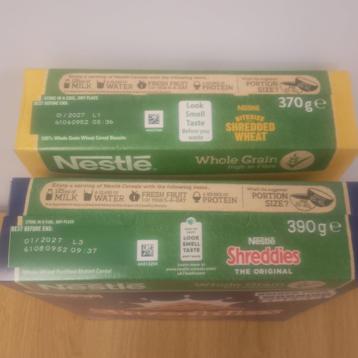 Nestle 10 Pack Mixed Cereals Case (Shreddies 390g / Bitesize Shredded Wheat 370g)