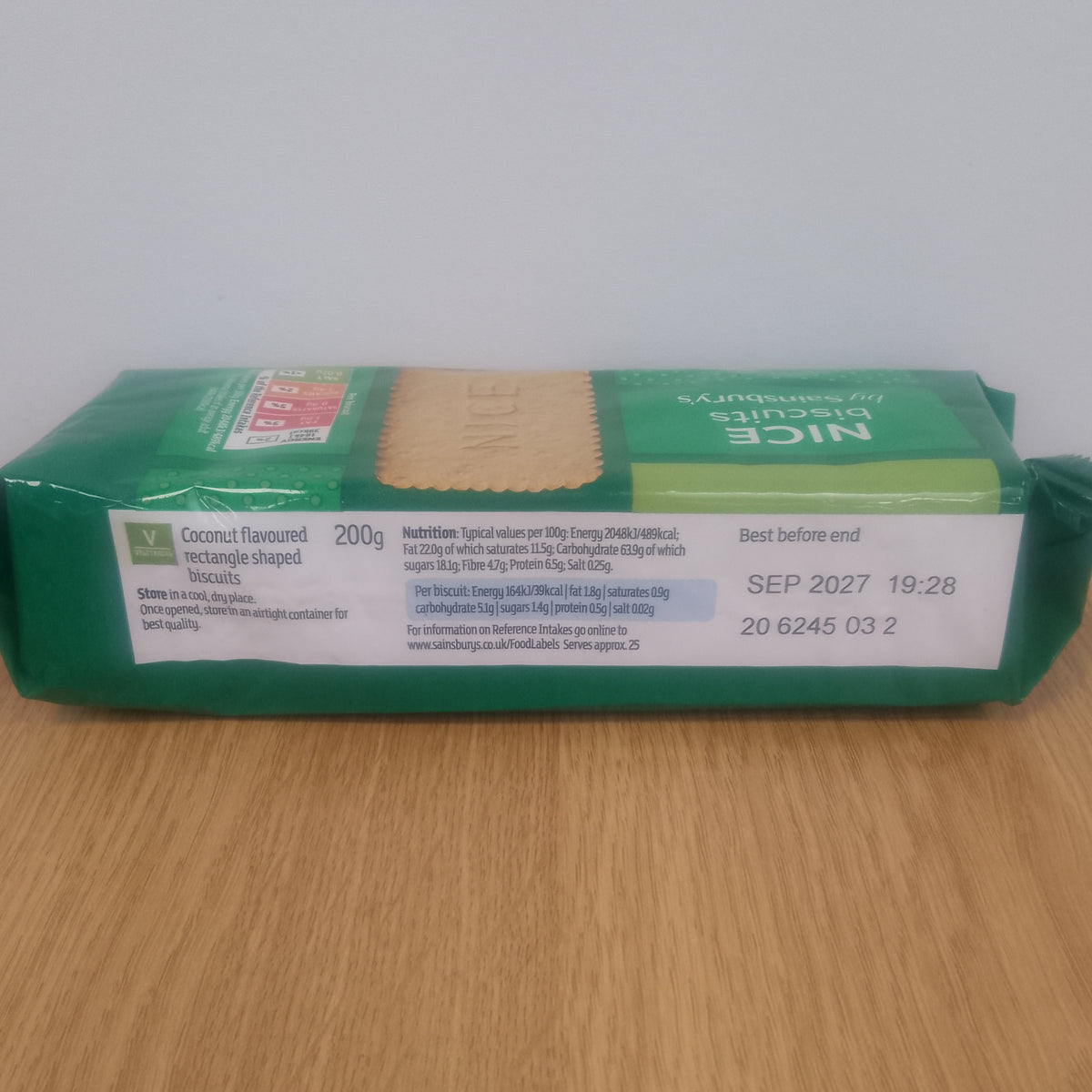 Sainsburys Nice Biscuits 200g