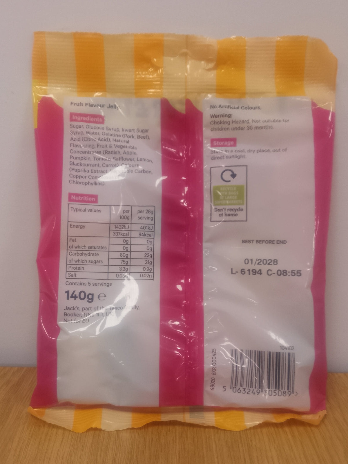 Jacks Jelly Babies 140g