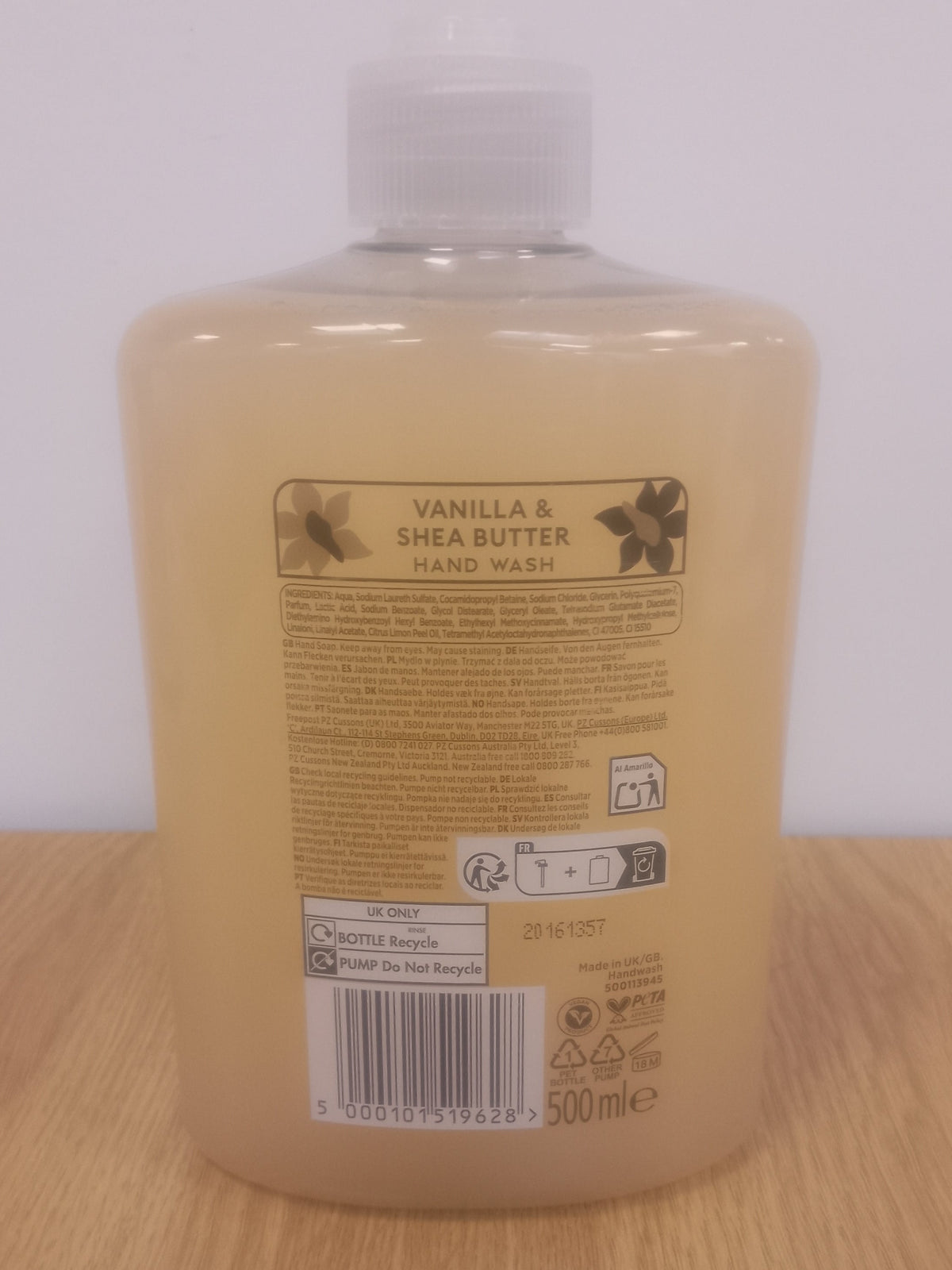 Cussons Vanilla & Shea Butter Hand Wash 500ml