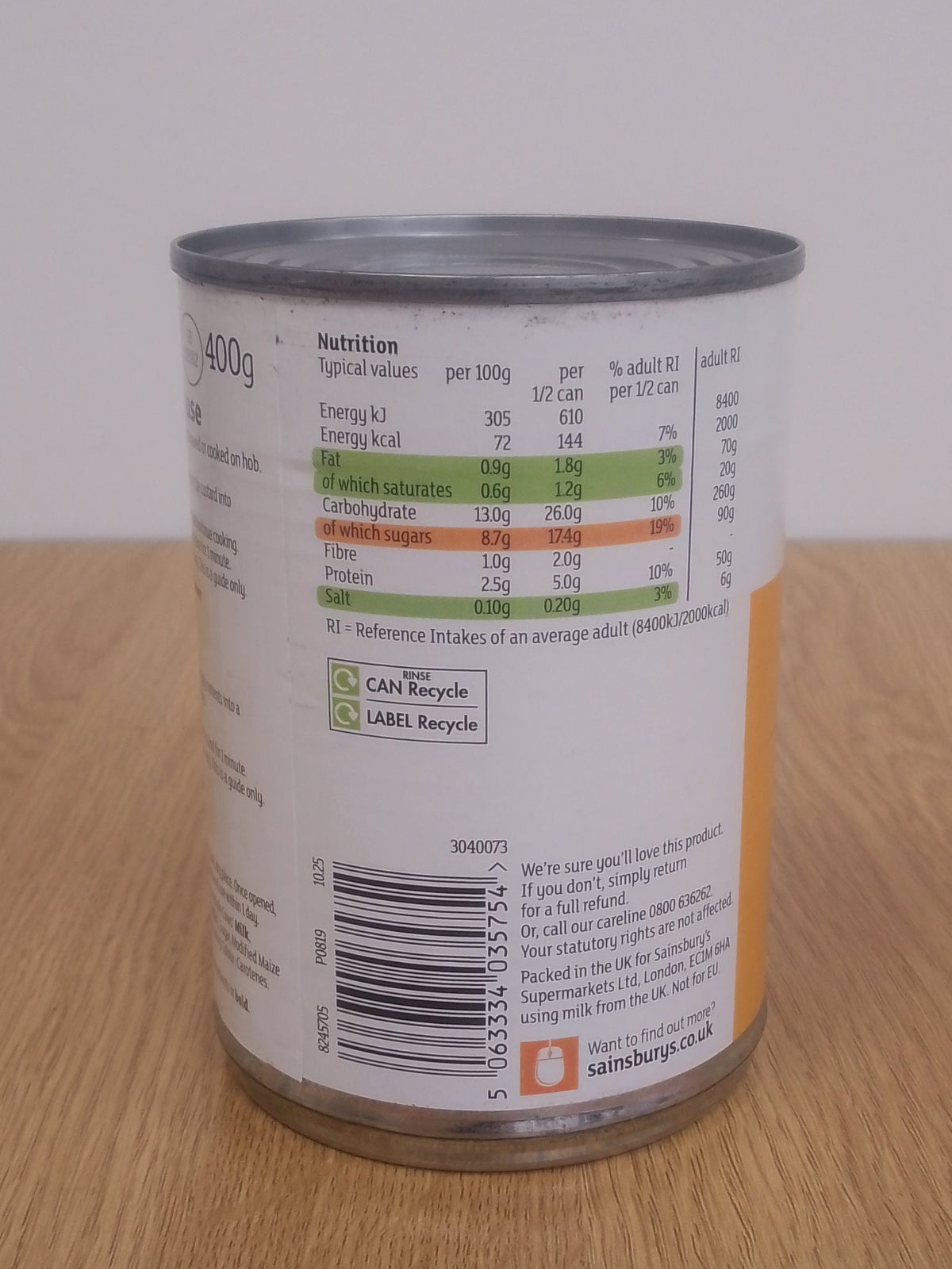 Stamford Street Co Custard 400g