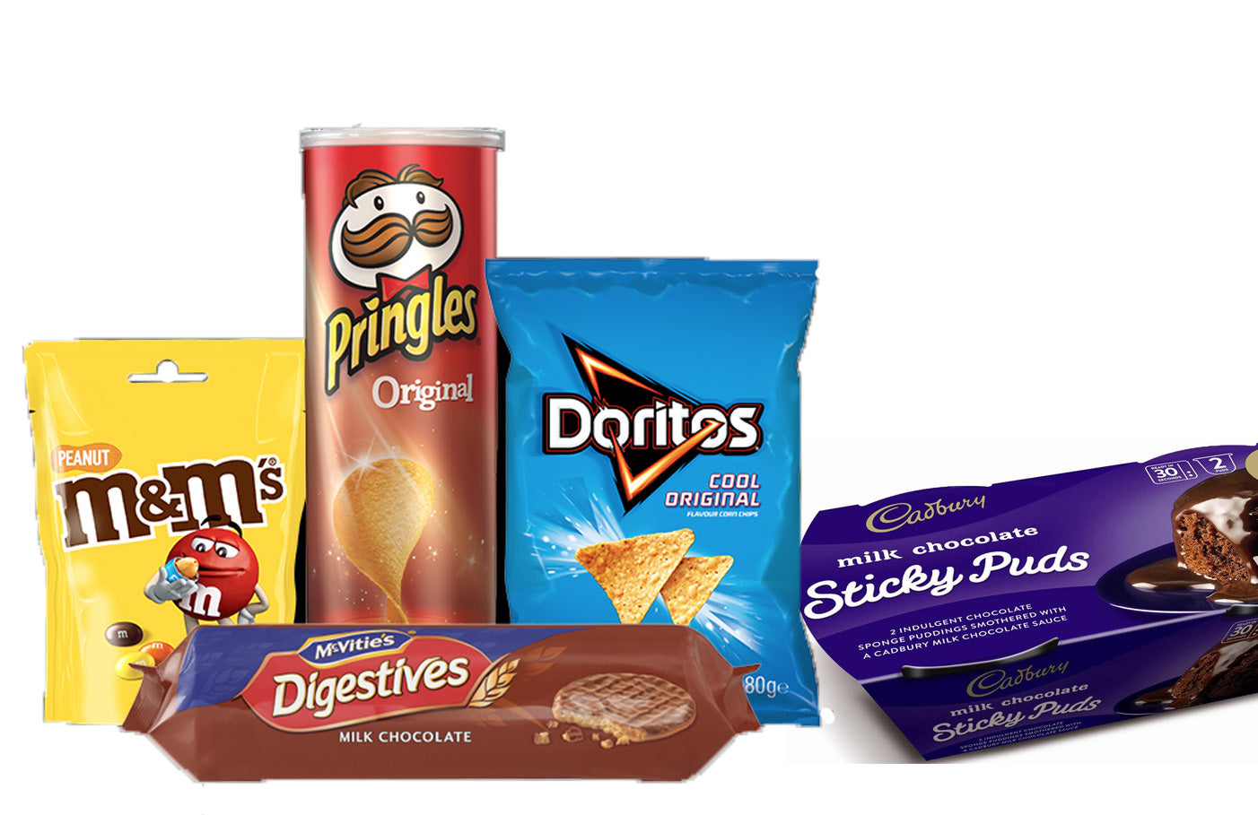 Sweets, Puddings, Chocs & Snacks