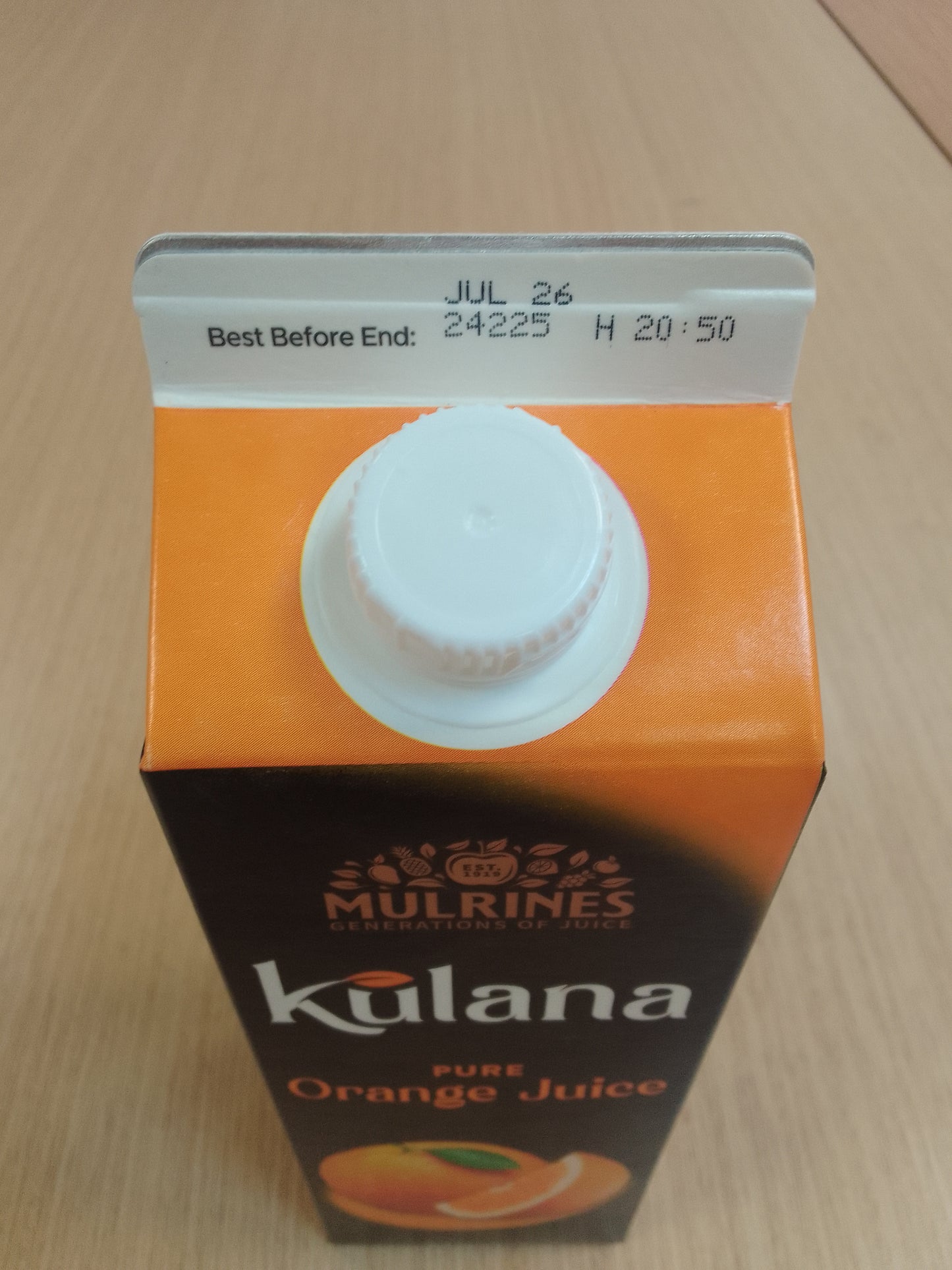 Kulana Pure Orange Juice 1L