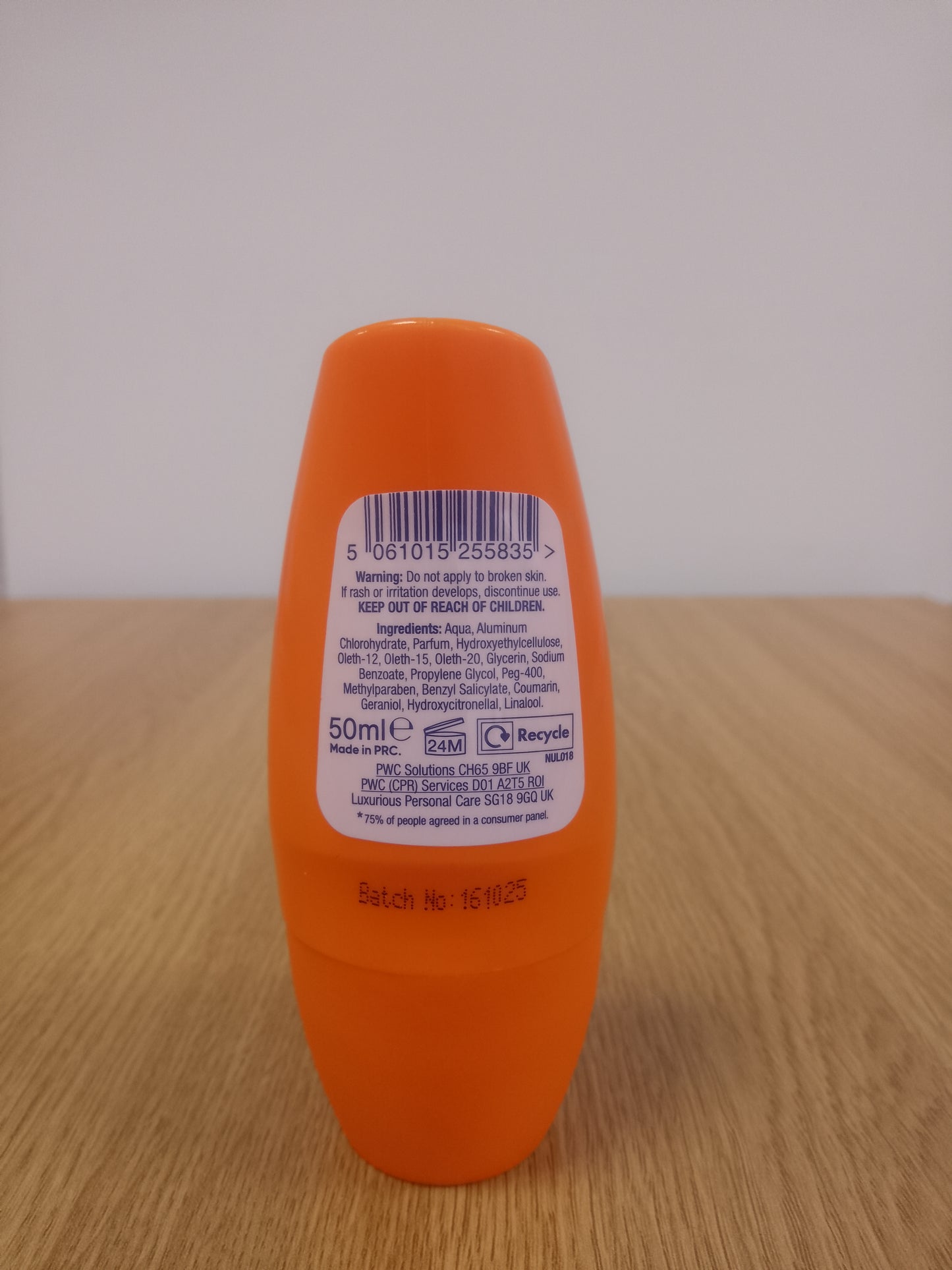 Nulab Mens Antiperspirant Roll On - Adventure 50ml