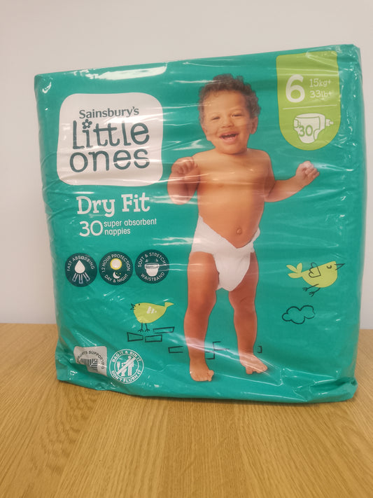 Sainsburys Little Ones Dry Fit Nappies size 6 (x30)