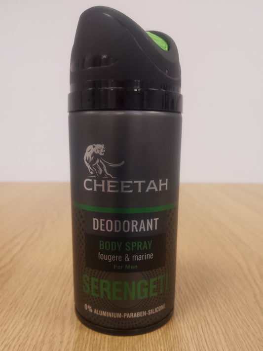 Cheetah Serengeti Mens Deodorant Body Spray 150ml