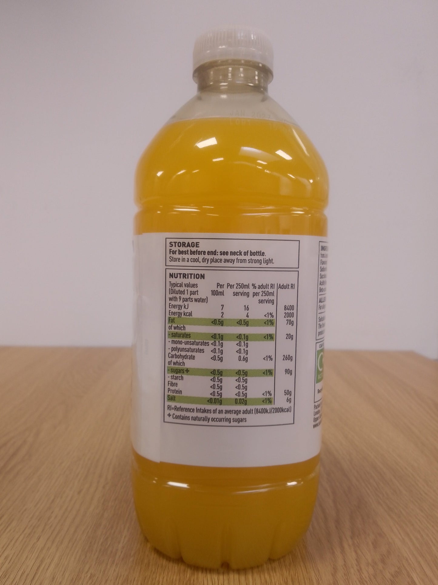 Stamford Street Co. Double Strength Orange Squash 750ml