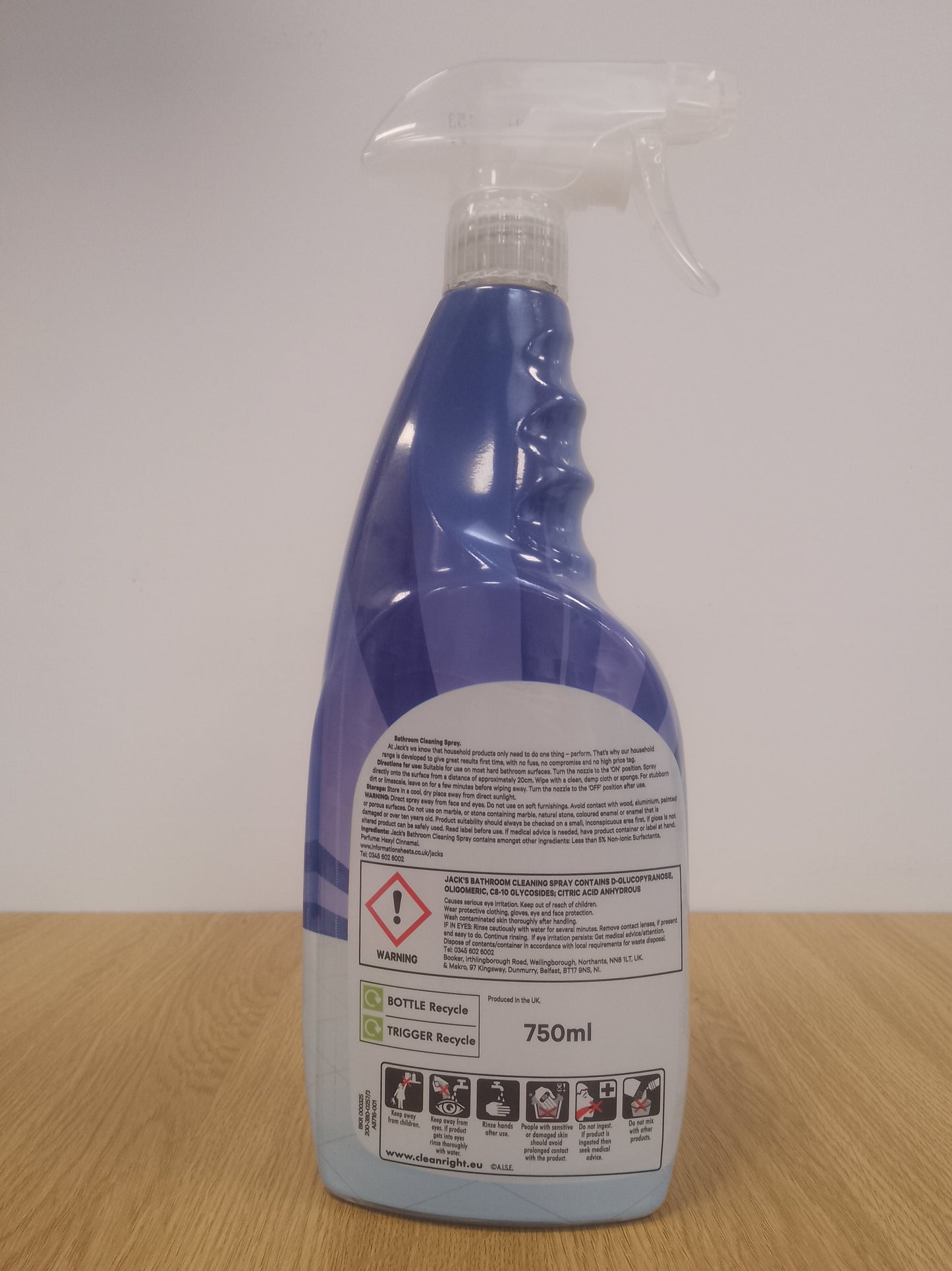 Jacks Bathroom Cleaning Spray 750ml