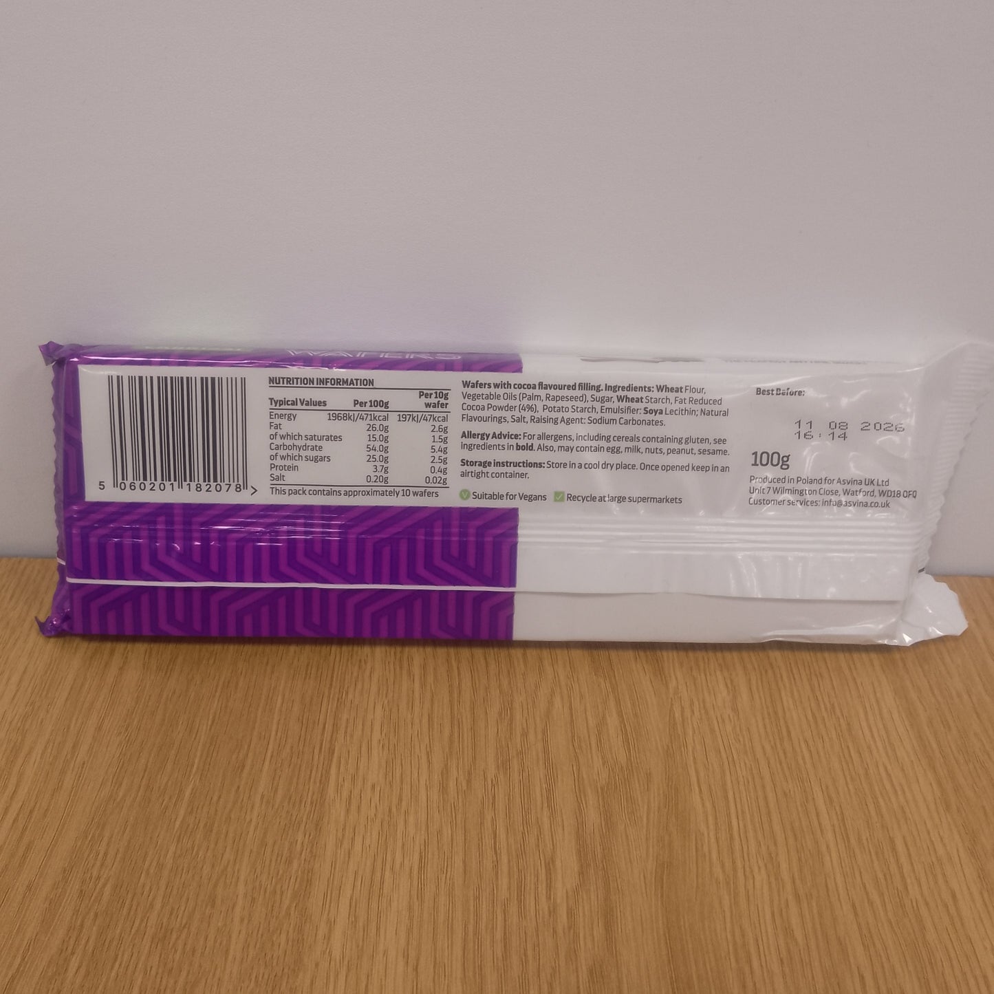 Cabrissi Wafers with Cocoa Flavoured Filling 100g