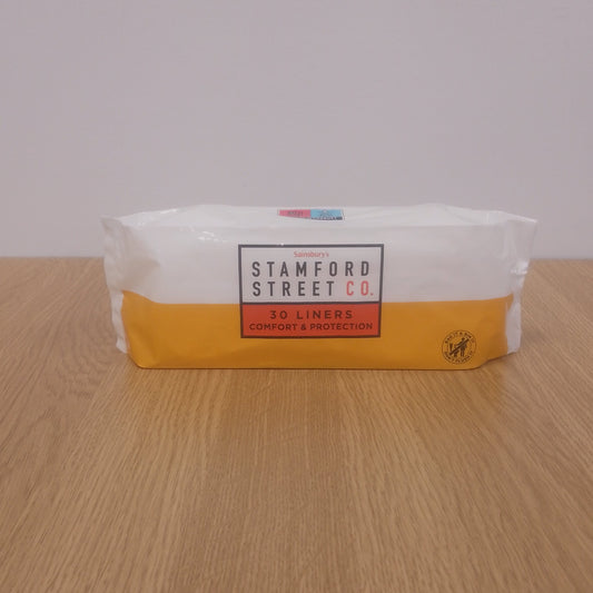 Sainsburys Stamford Street Co Liners Comfort & Protection x 30