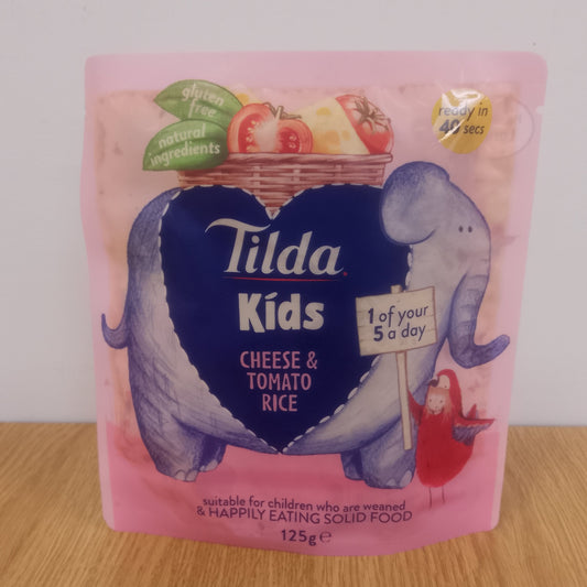 Tilda Kids Cheese & Tomato Rice 125g