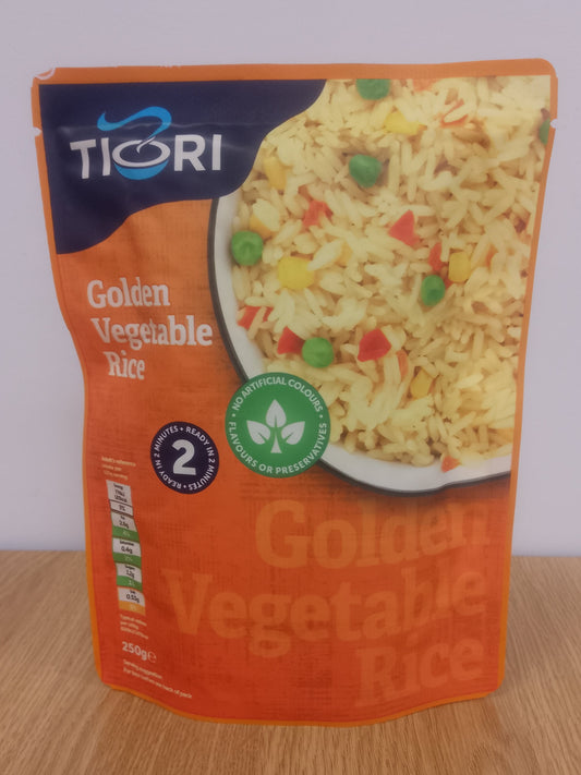 Tiori Golden Vegetable Microwave Rice 250g