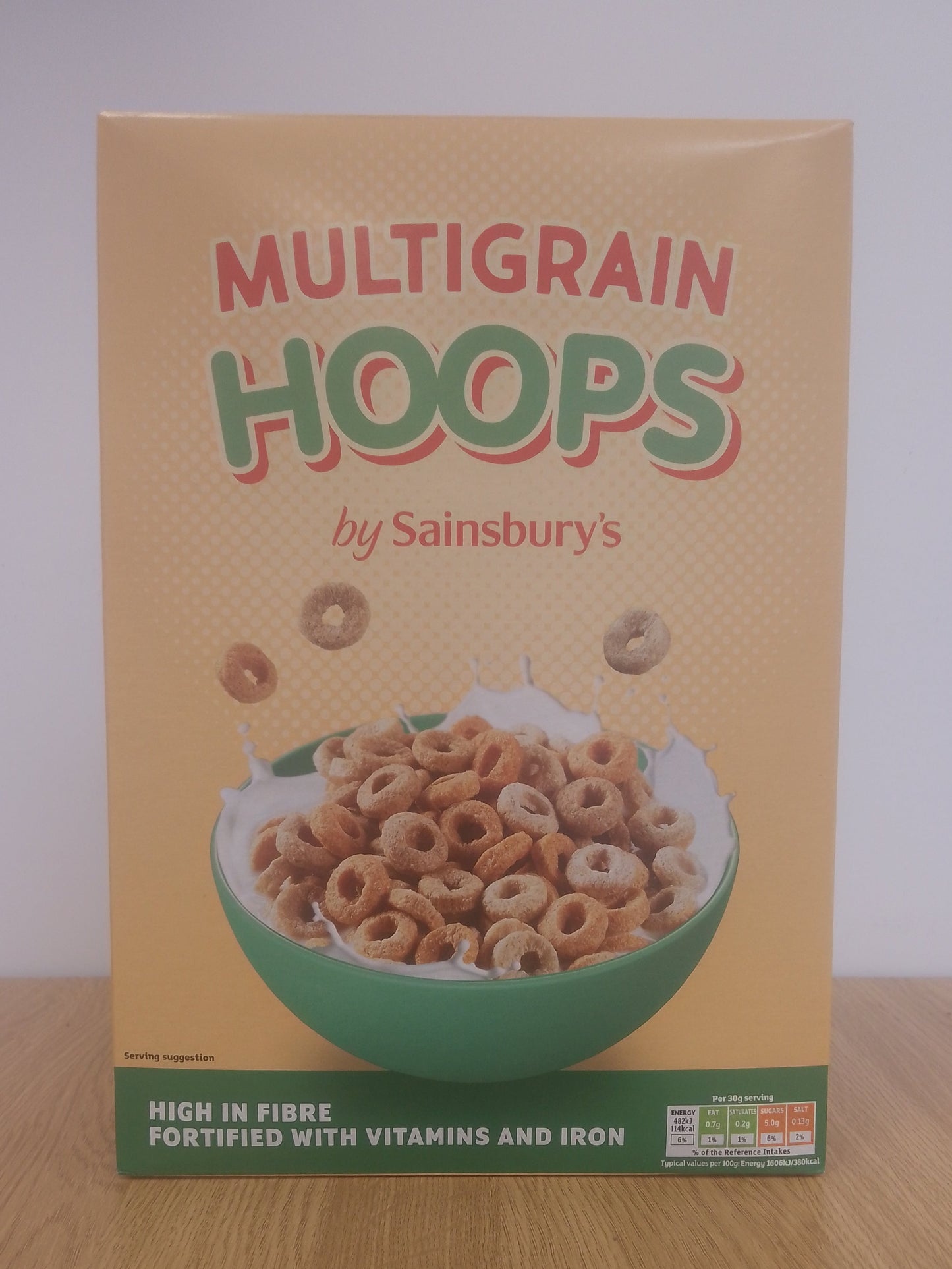 Sainsburys Multigrain Hoops Cereal 375g