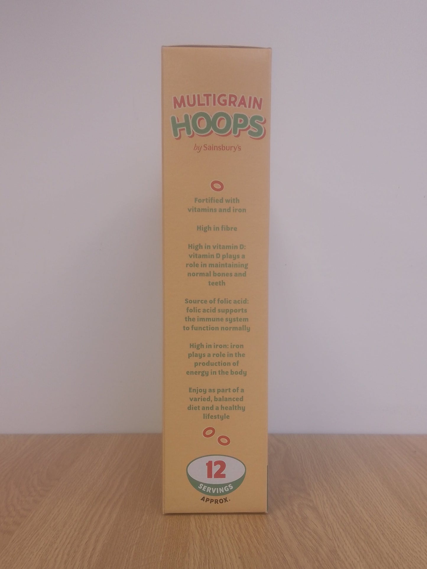 Sainsburys Multigrain Hoops Cereal 375g