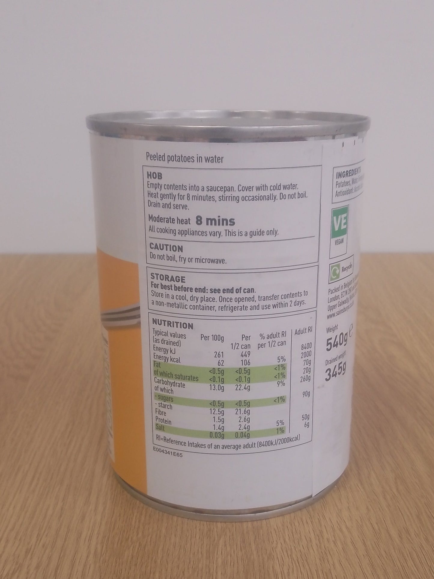 Stamford Street Co Potatoes in Water 540g