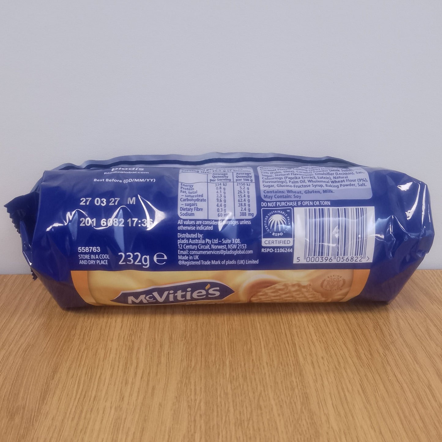 McVities Digestives Golden Caramel 232g