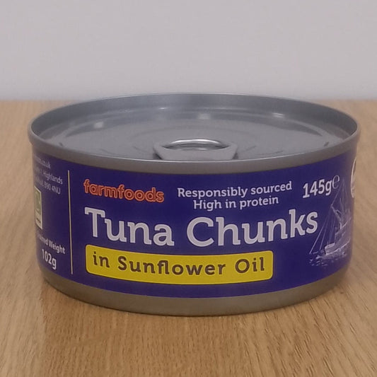 Farmfoods Tuna Chunks in Sunflower Oil 145g