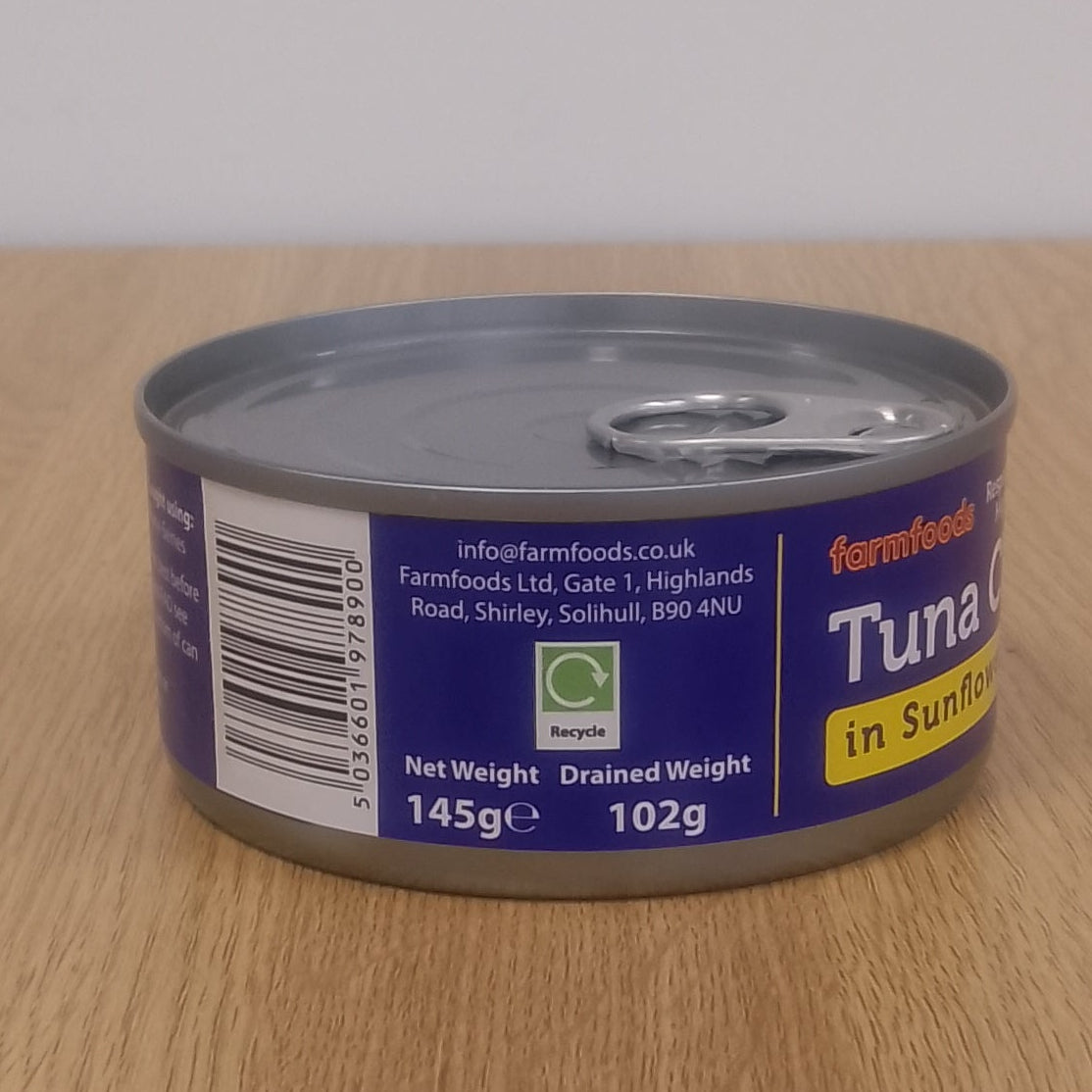 Farmfoods Tuna Chunks in Sunflower Oil 145g