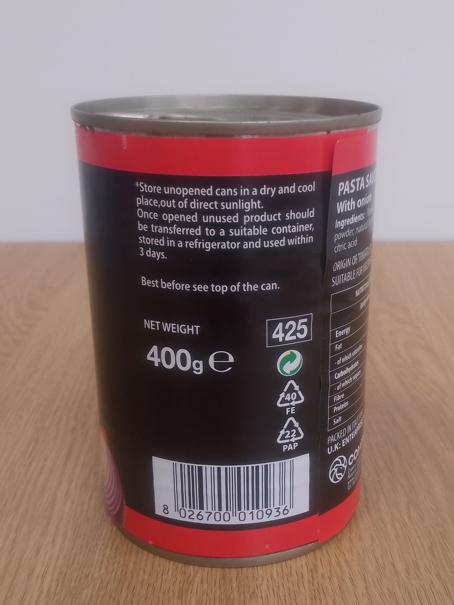 Vesu Pasta Sauce with Onion 400g