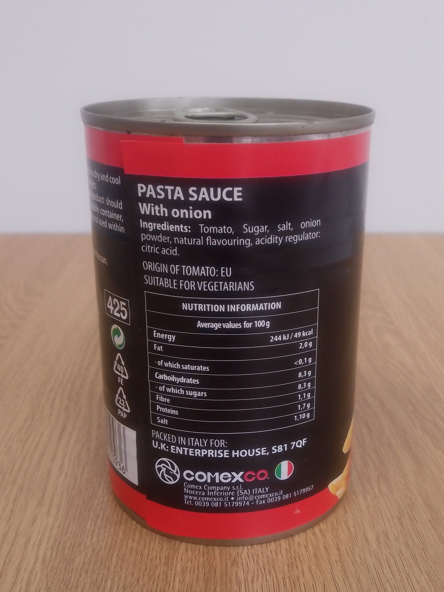 Vesu Pasta Sauce with Onion 400g