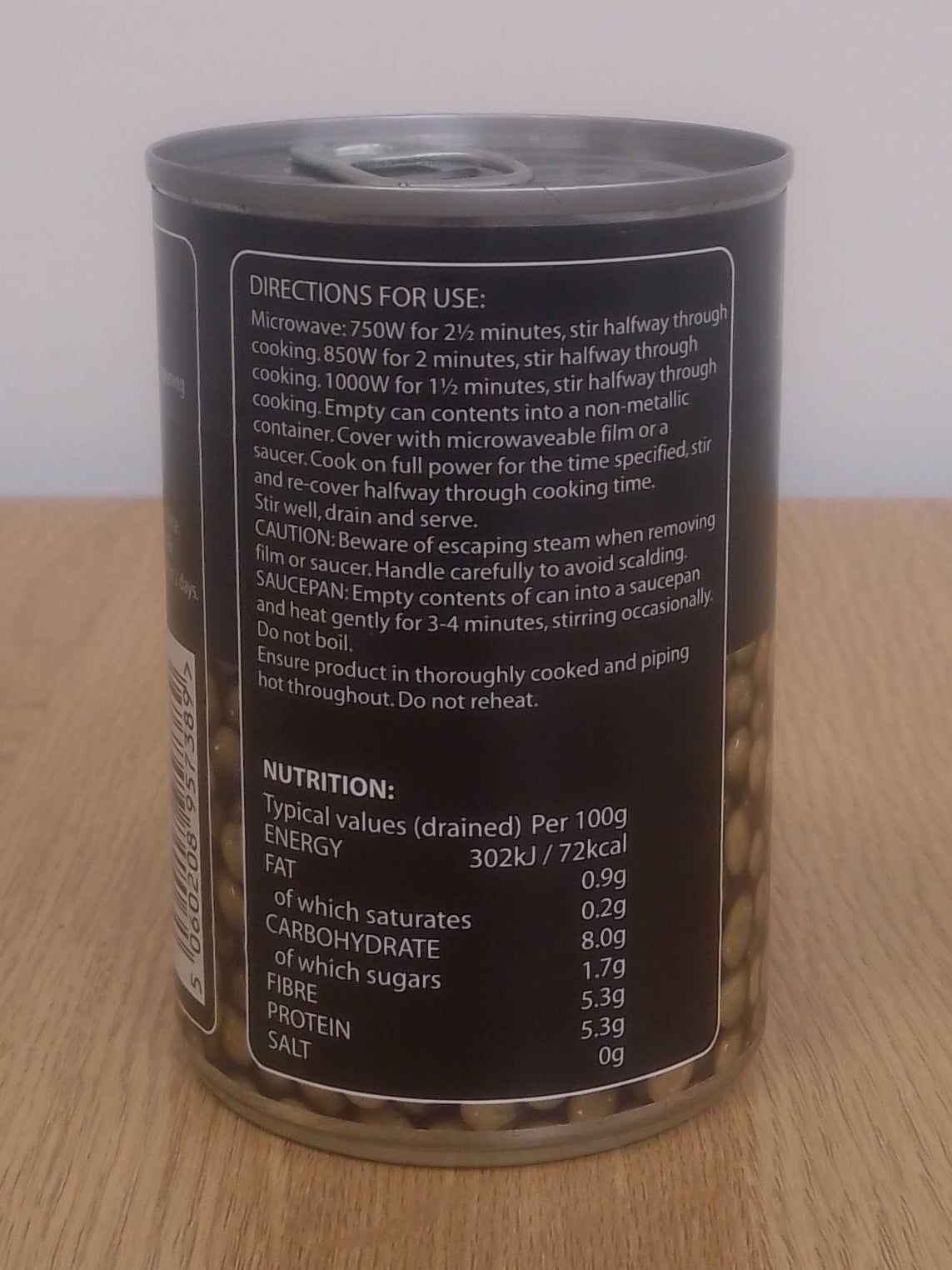 Bonners Garden Peas in Water 290g