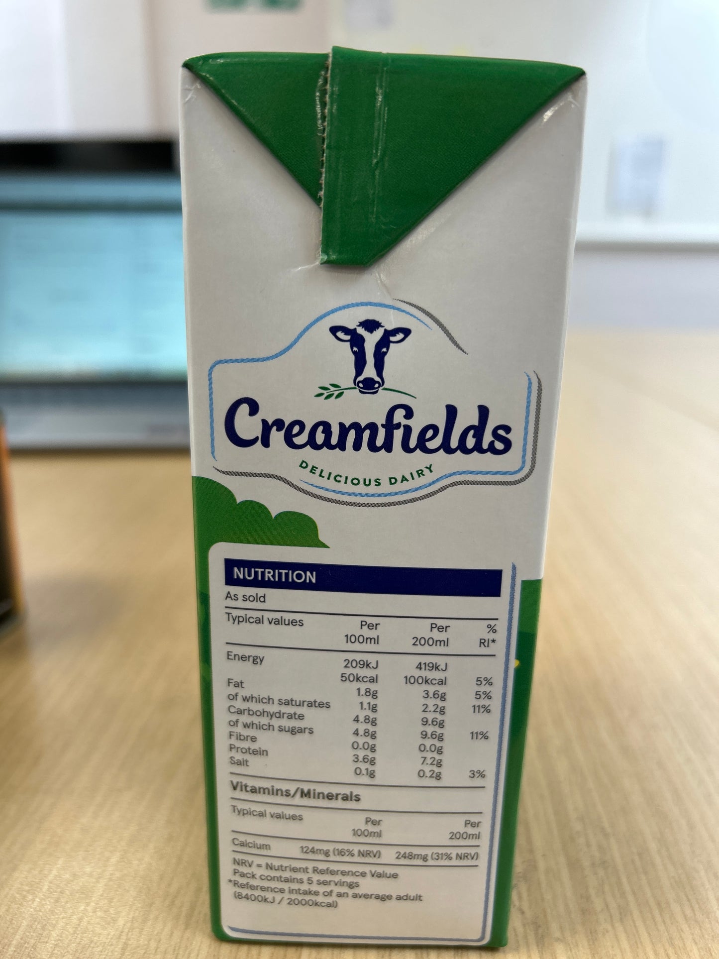 Creamfields Semi Skimmed UHT 1L