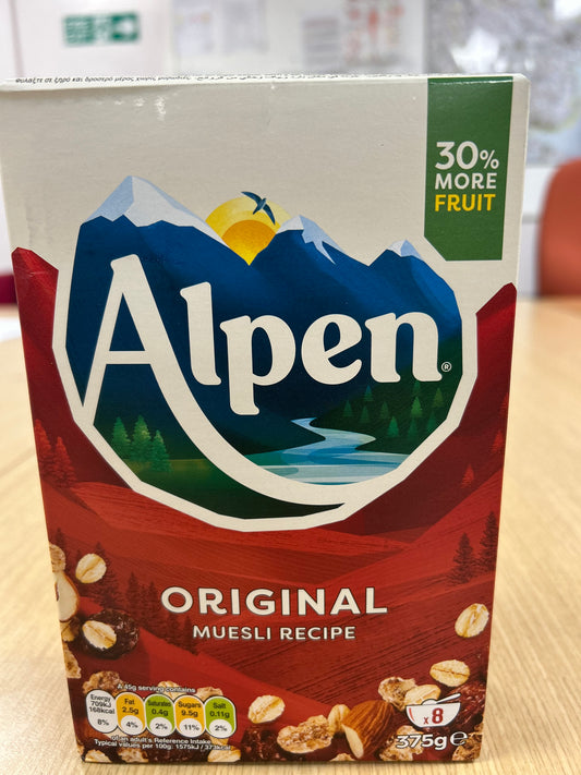 Alpen Original Muesli 375g (smaller size box)