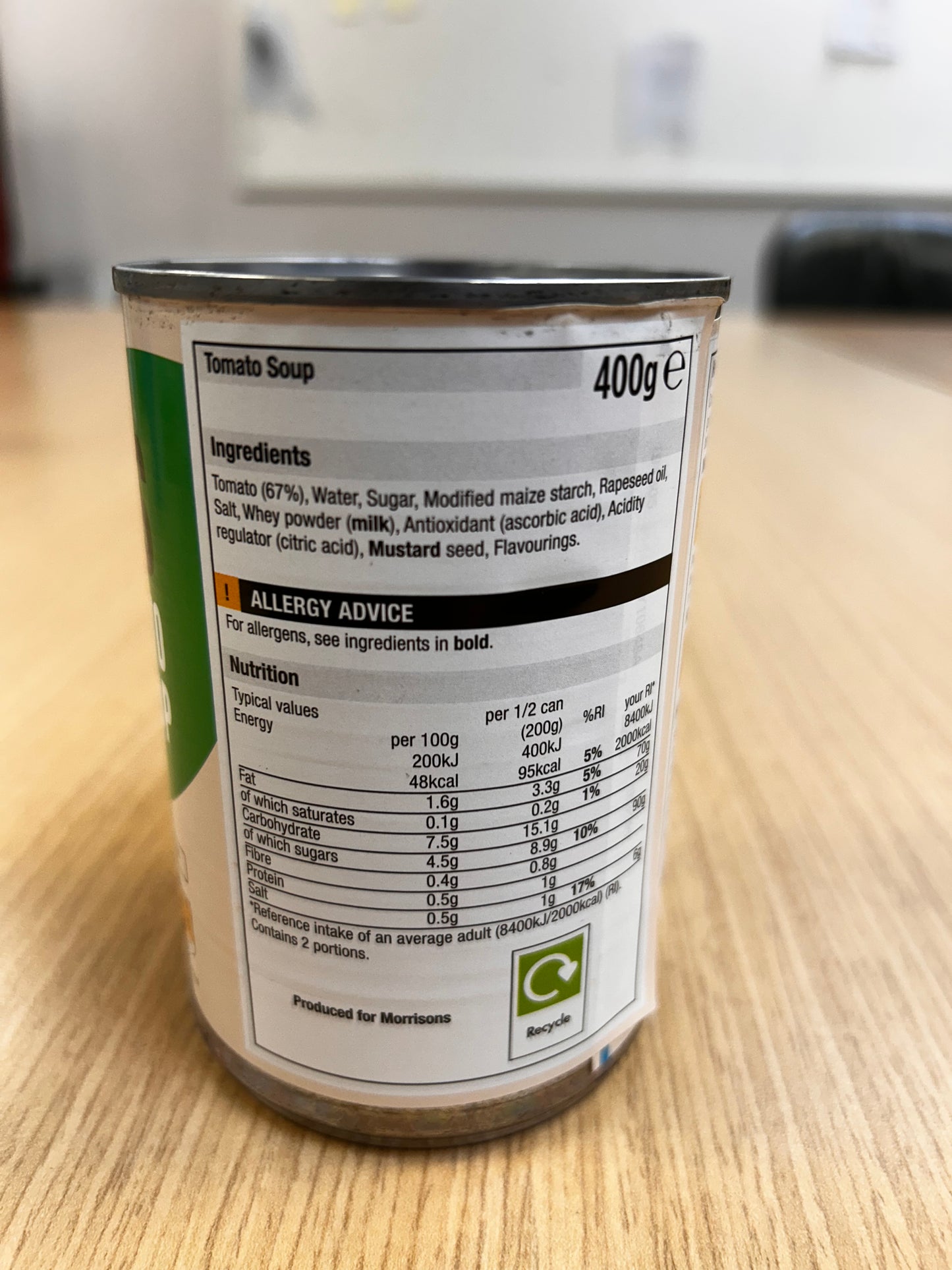 Morrisons Savers Tomato Soup 400g