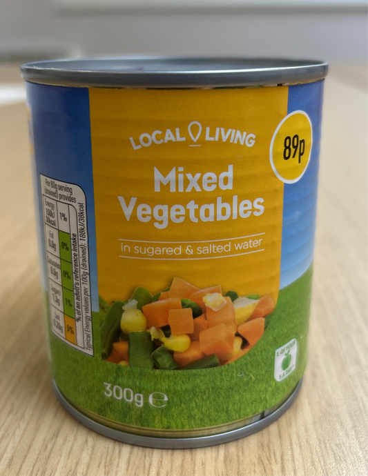 Local Living Mixed Vegetables 300g can