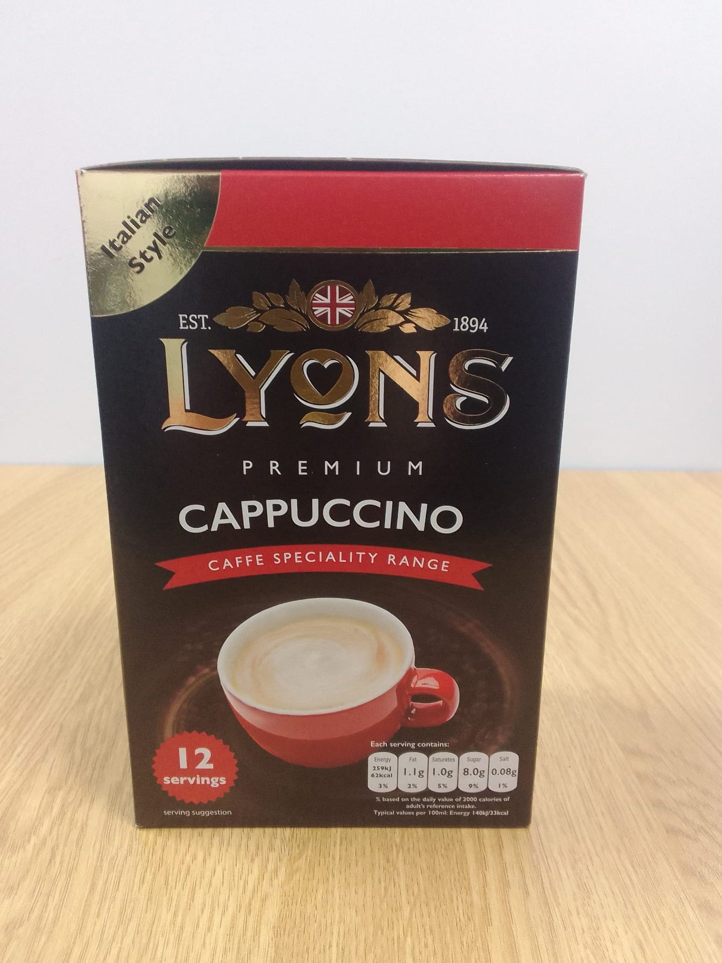 Lyons Cappuccino Sachets 10pk