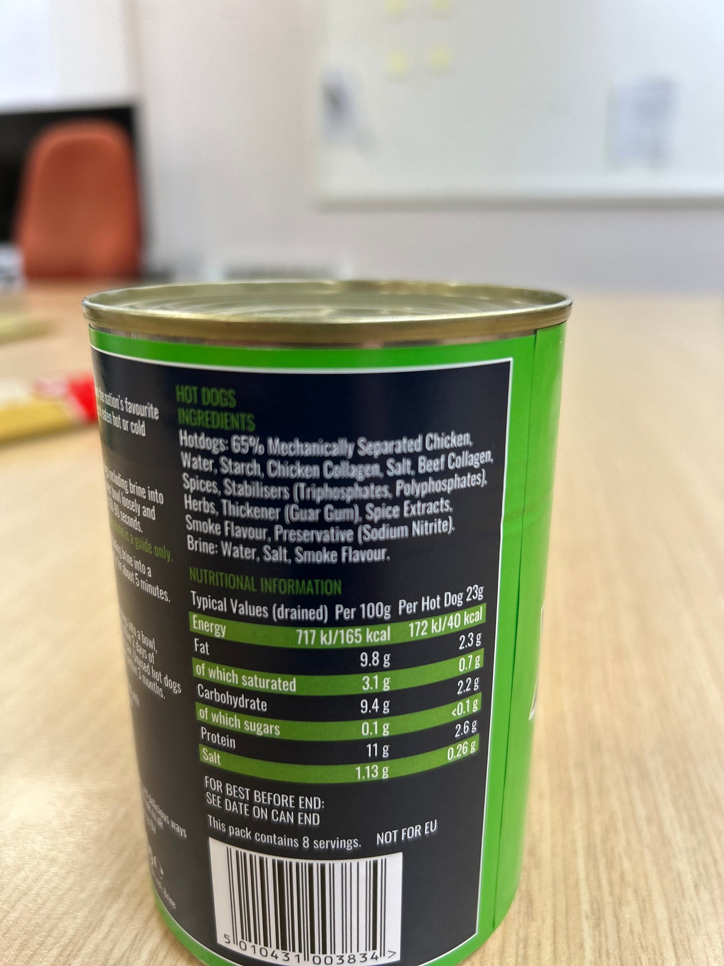 Ye Olde Oak 8 Hot Dogs in Brine