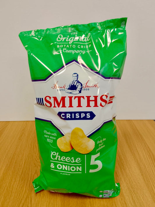 Smiths Cheese and Onion Crisps 5pk (5 x 25g)