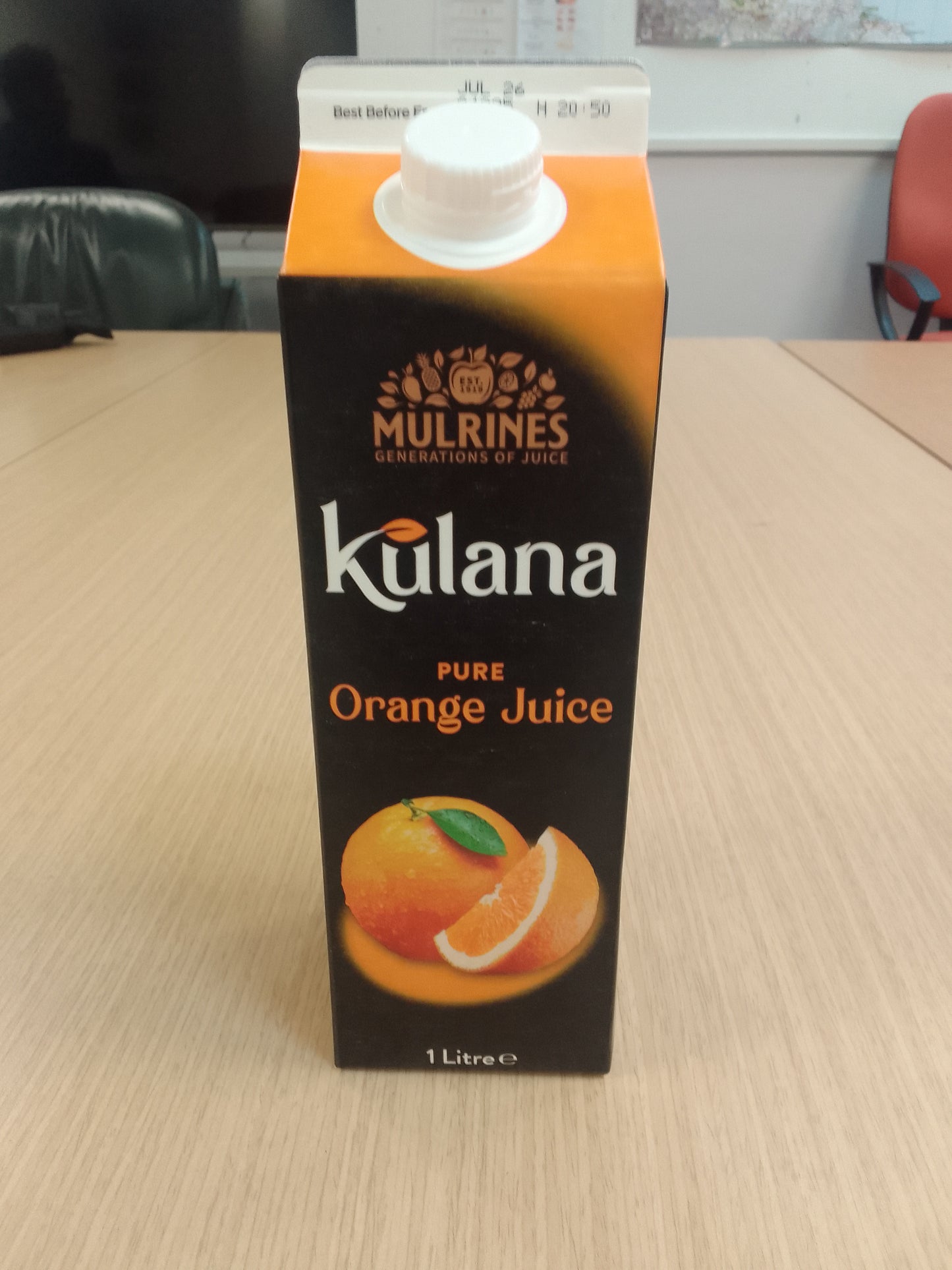 Kulana Pure Orange Juice 1L