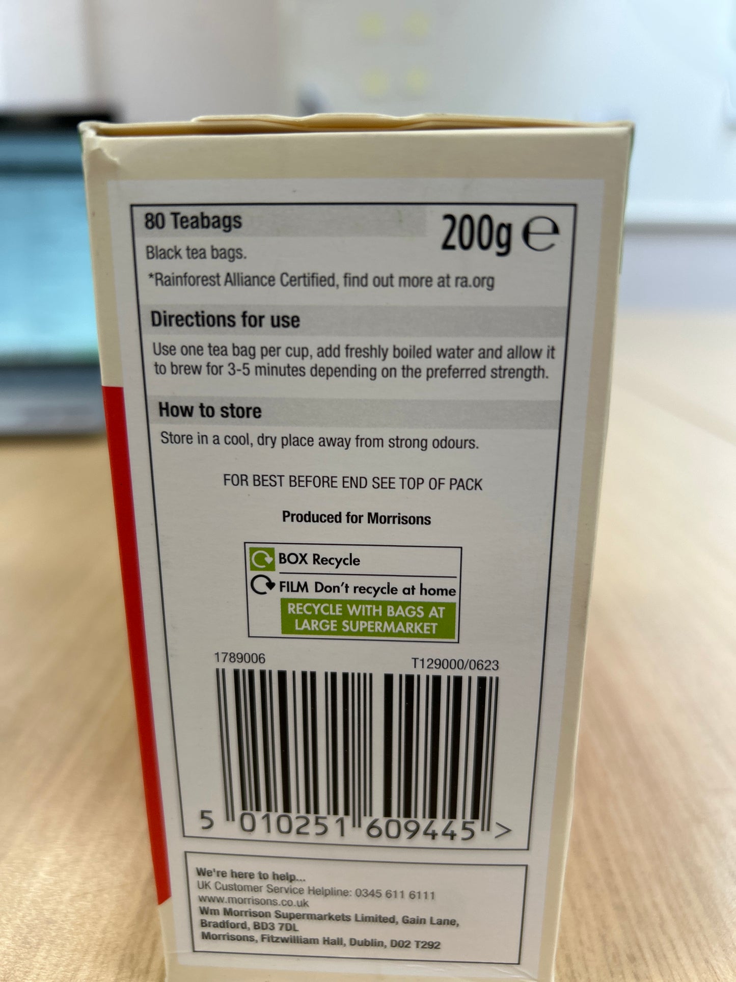 Morrisons Savers 80 Tea Bags