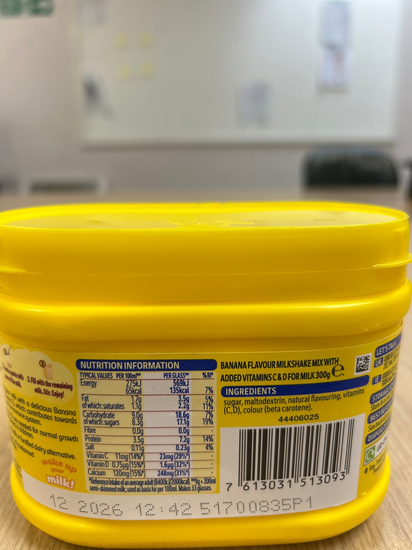 Nesquik Banana flavour milk 300g